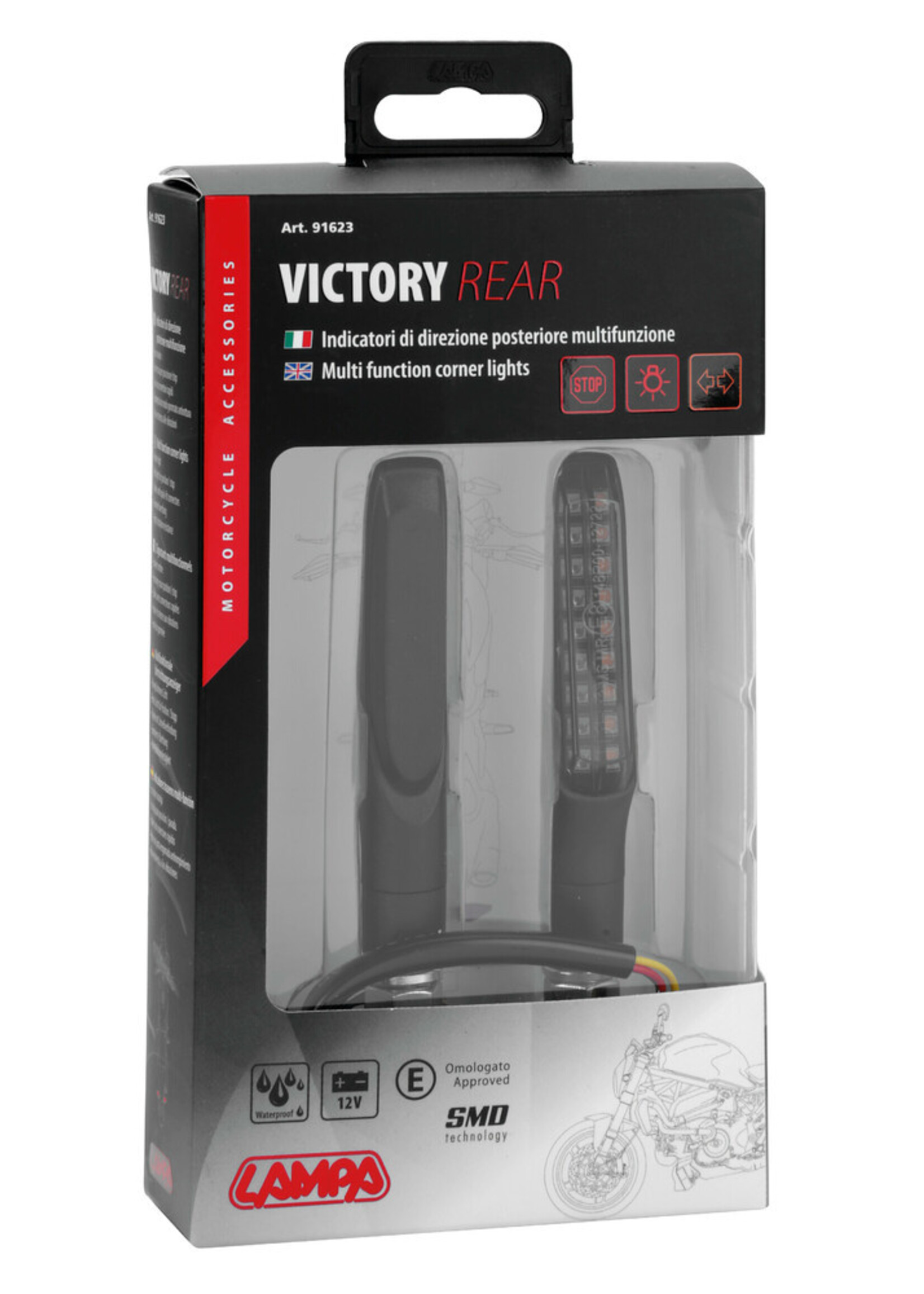 Lampa Victory Rear, led corner lights and rear parking/stop lights - 12V LED