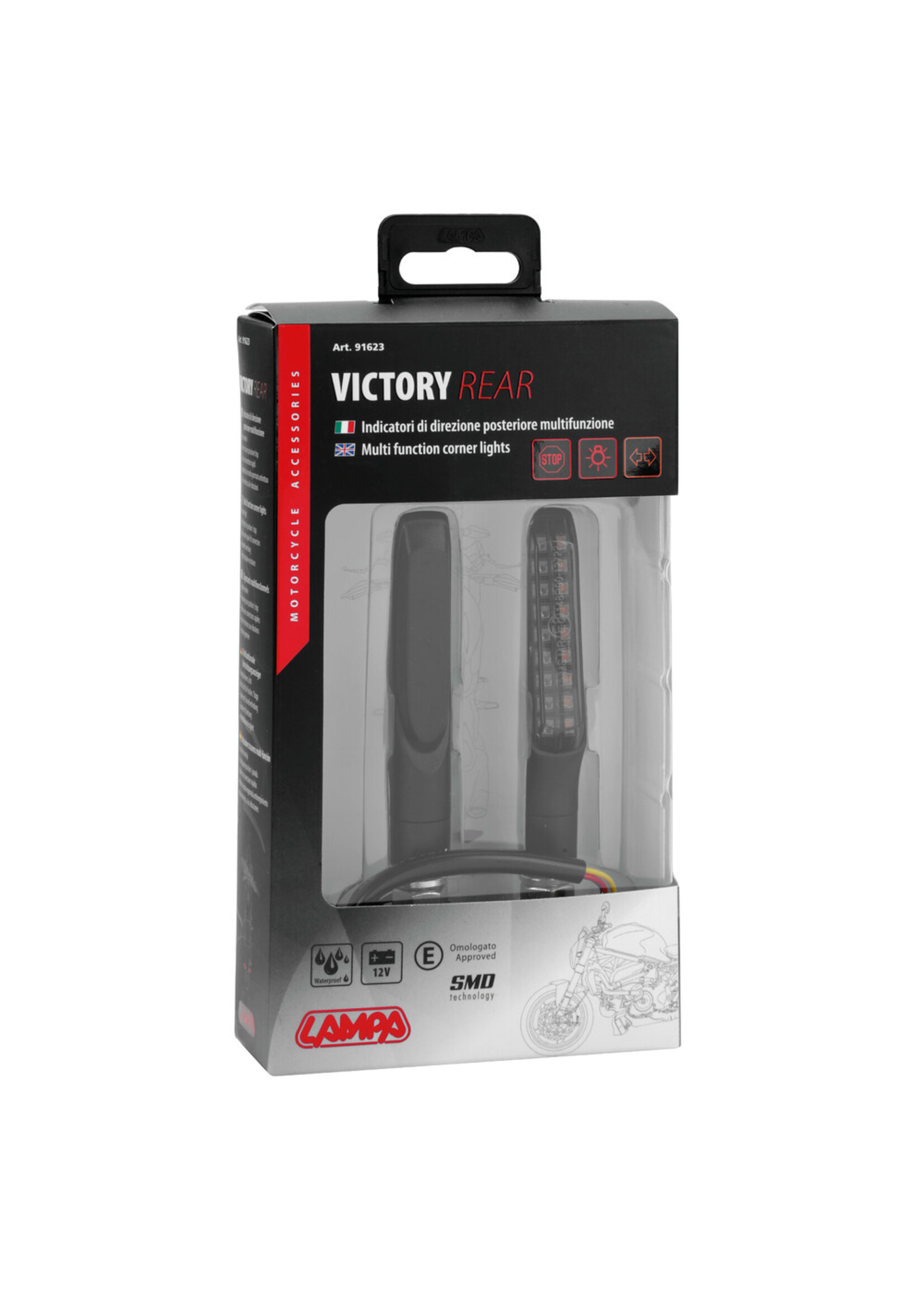 Lampa Lampa Motor Achter Remlichten - Led-Hoeklichten