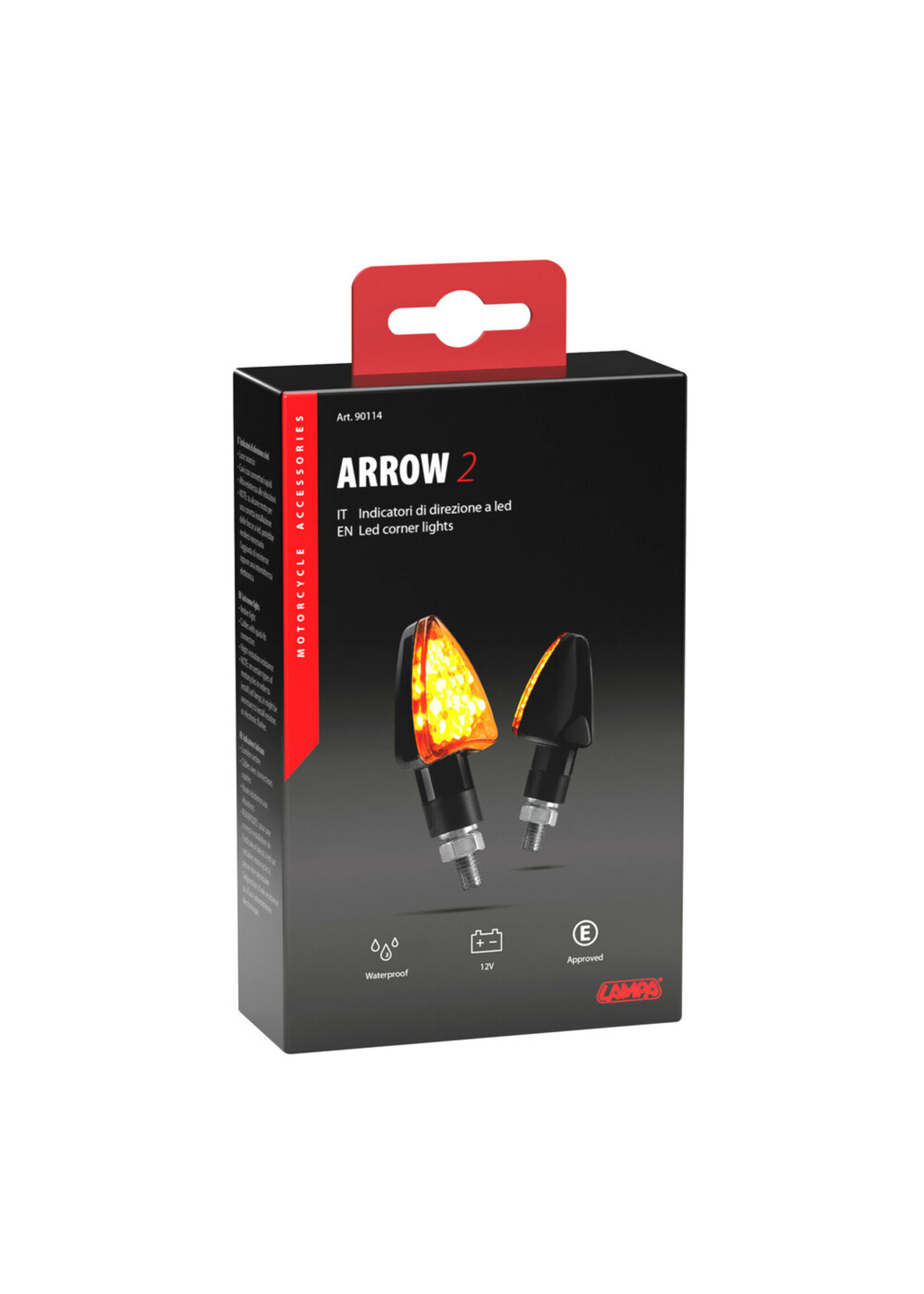 Lampa Arrow-2, led corner lights - 12V LED - Black