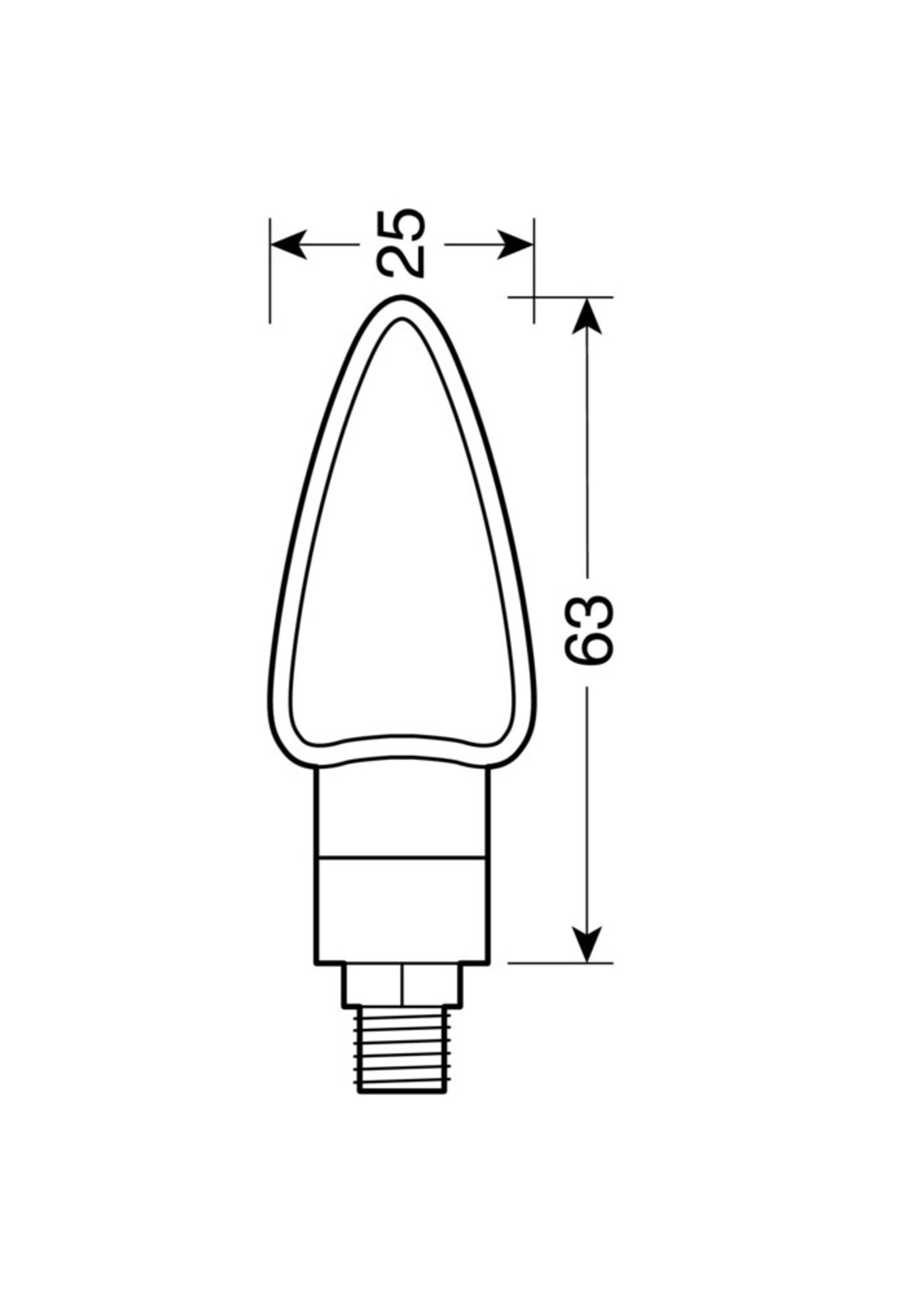 Lampa Lampa Arrow-2 led richtingaanwijzers - Zwart