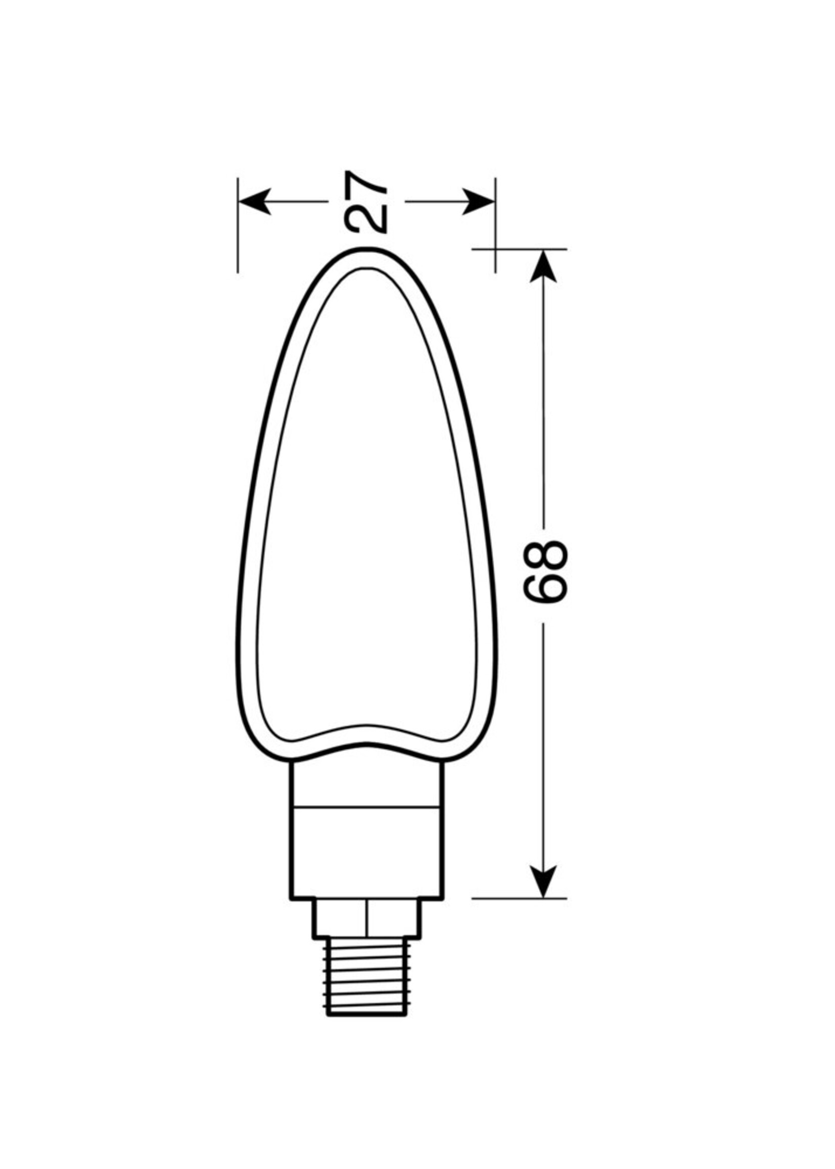 Lampa Lampa Arrow led stuureind richtingaanwijzers - Zwart