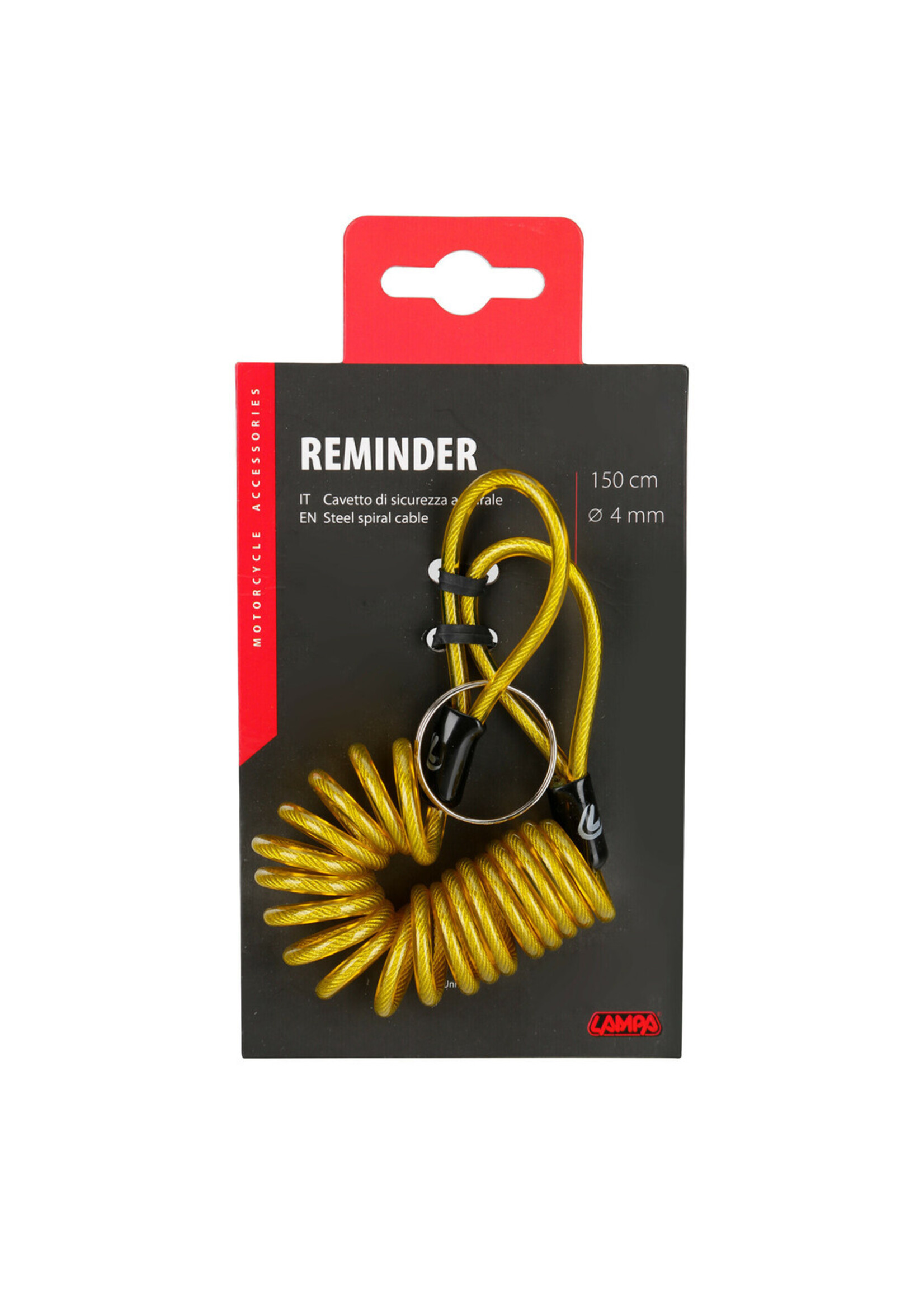 Lampa Reminder, steel spiral cable