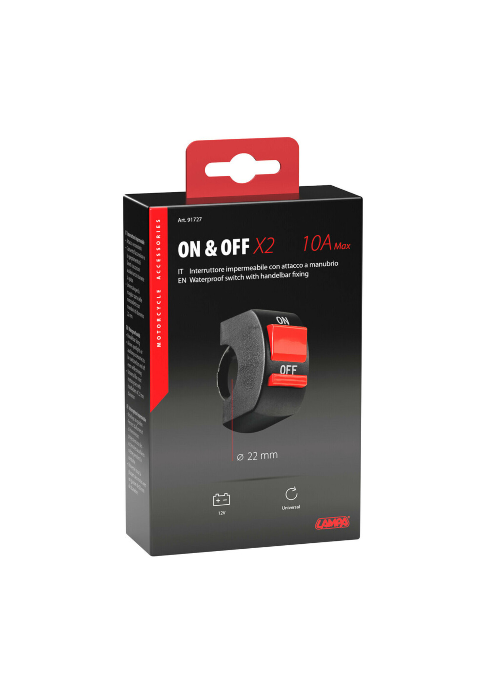 Lampa Lampa Universele aan/uitschakelaar 12V 10A maximaal