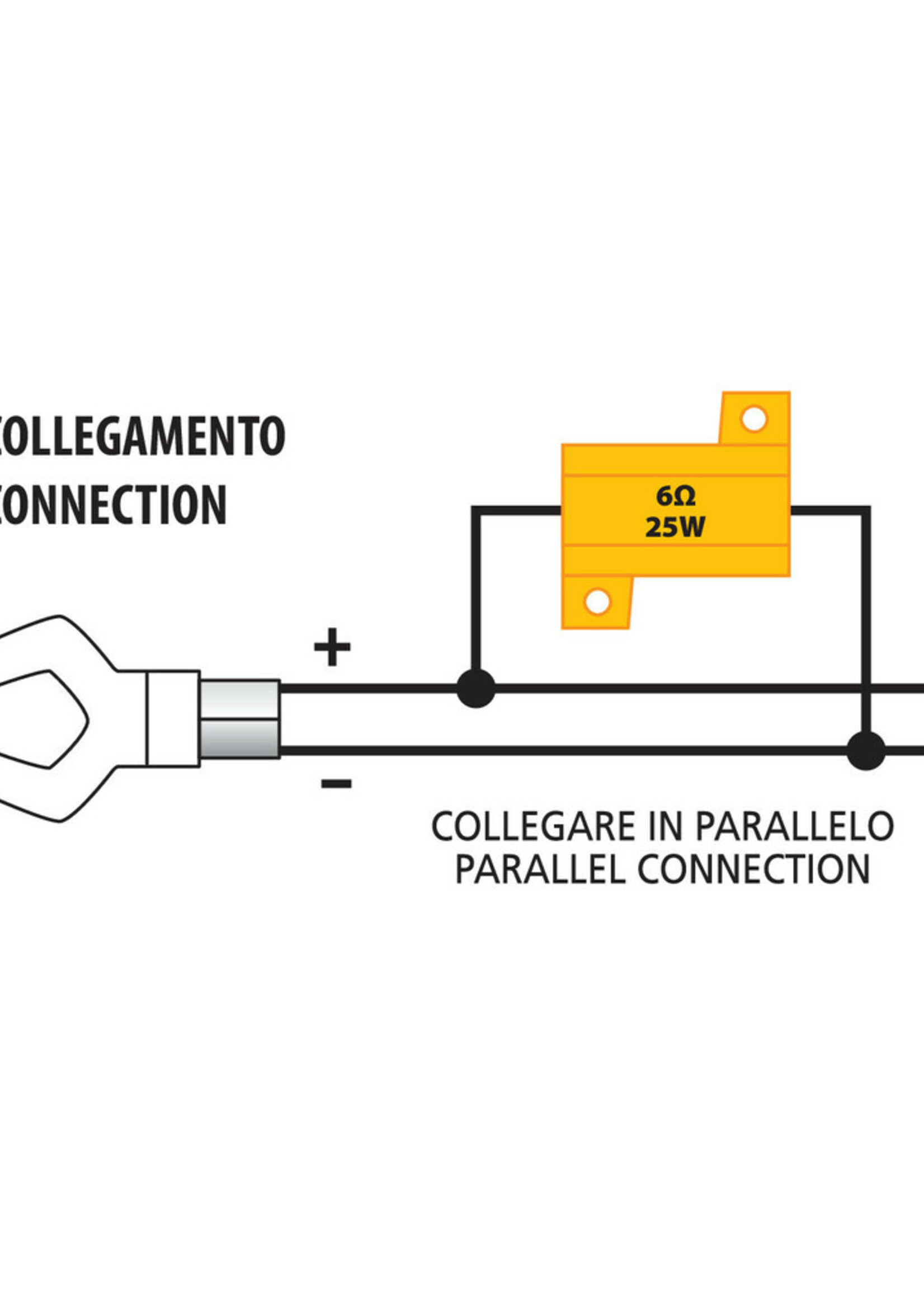 Lampa Sealed resistor assembly - 6 OHM - 25 W