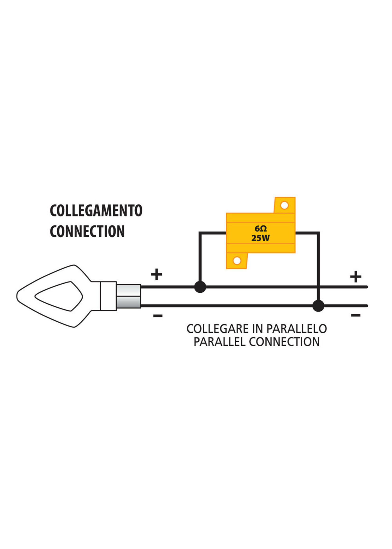 Lampa Sealed resistor assembly - 6 OHM - 25 W