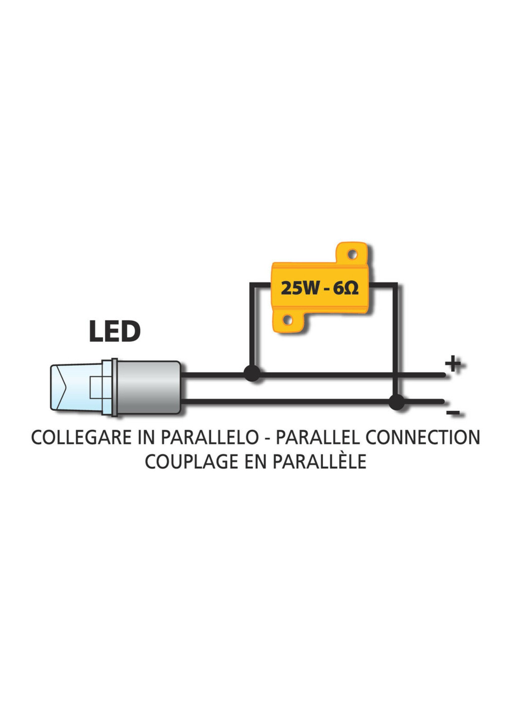 Lampa Sealed resistor assembly - 6 OHM - 25 W