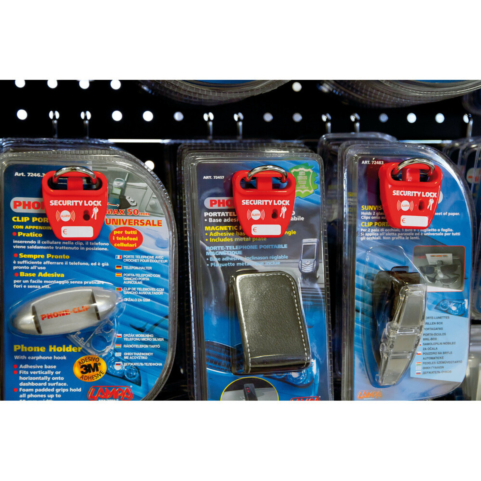 Lampa Flat type anti-theft lock with key