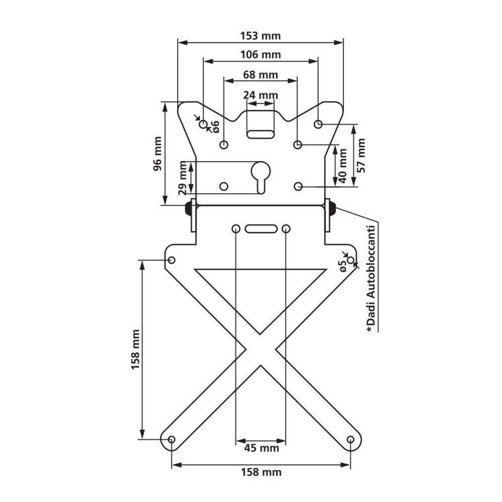 Lampa X-Plate, kentekenplaathouder