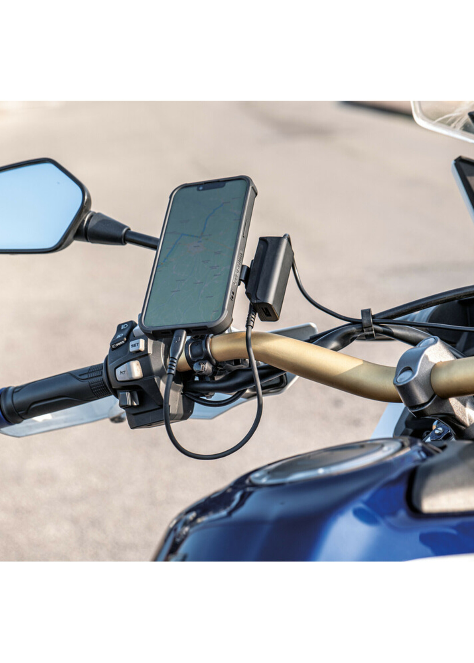 Optiline Trek X Dubbele USB (USB-A + USB-C) motorfietsaansluiting