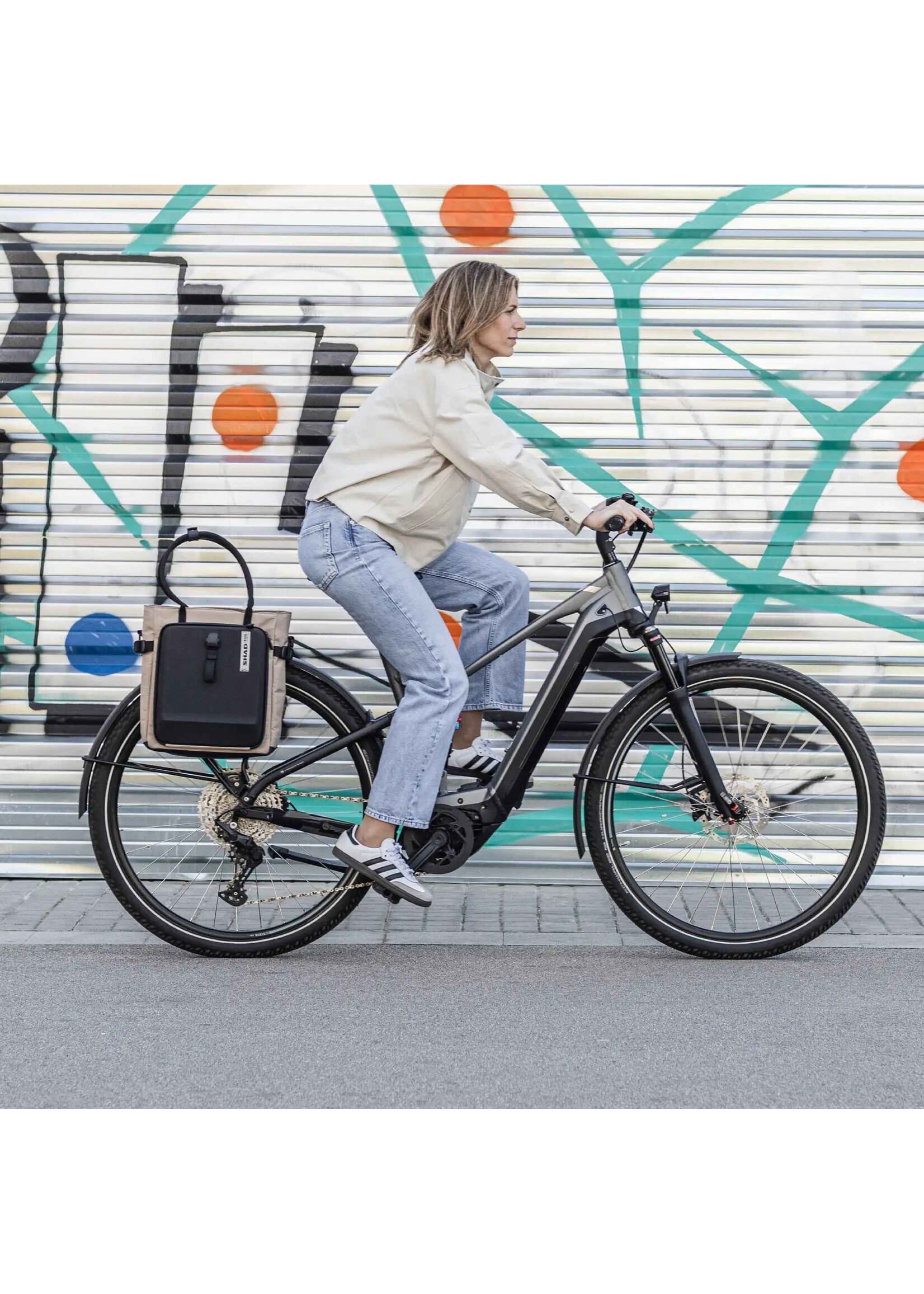 Shad Shad Daily Tote Fietstas 16 Liter Rome Stone