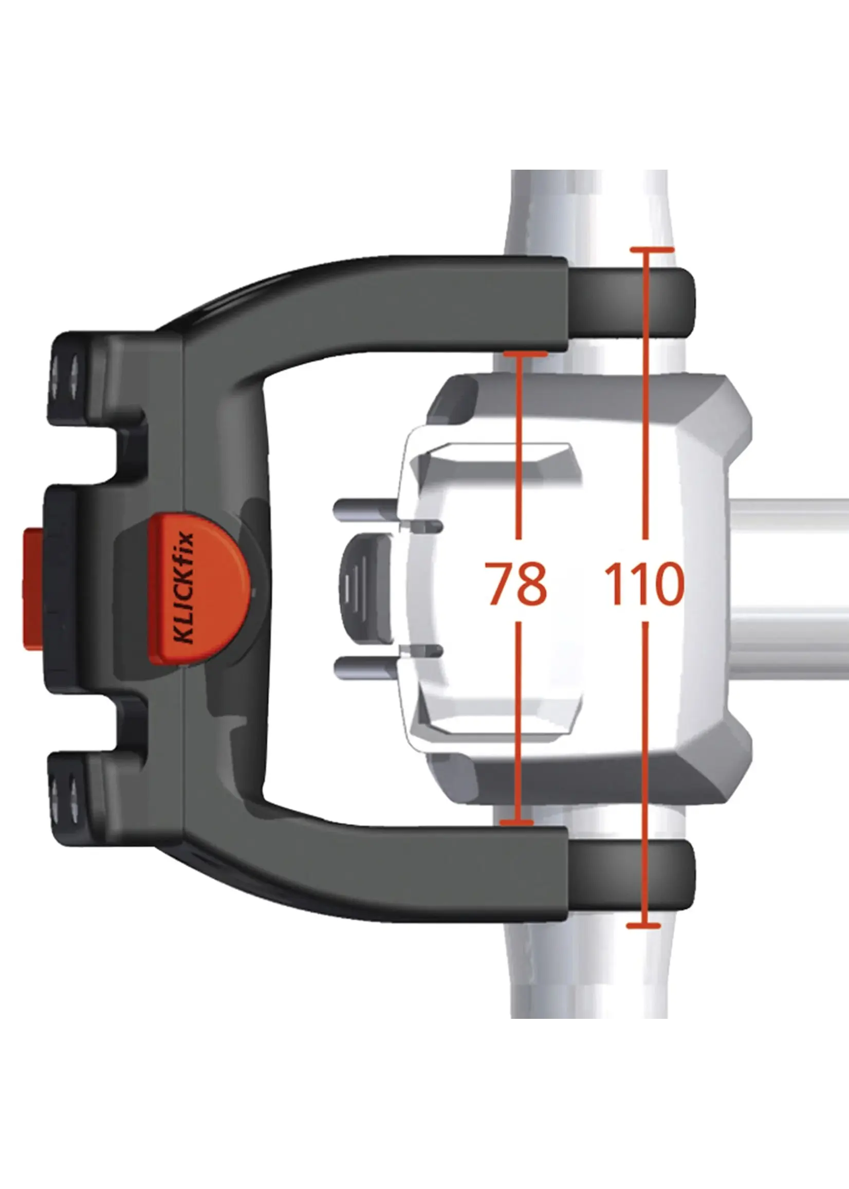 Shad Klickfix® elektrische fiets stuuradapter