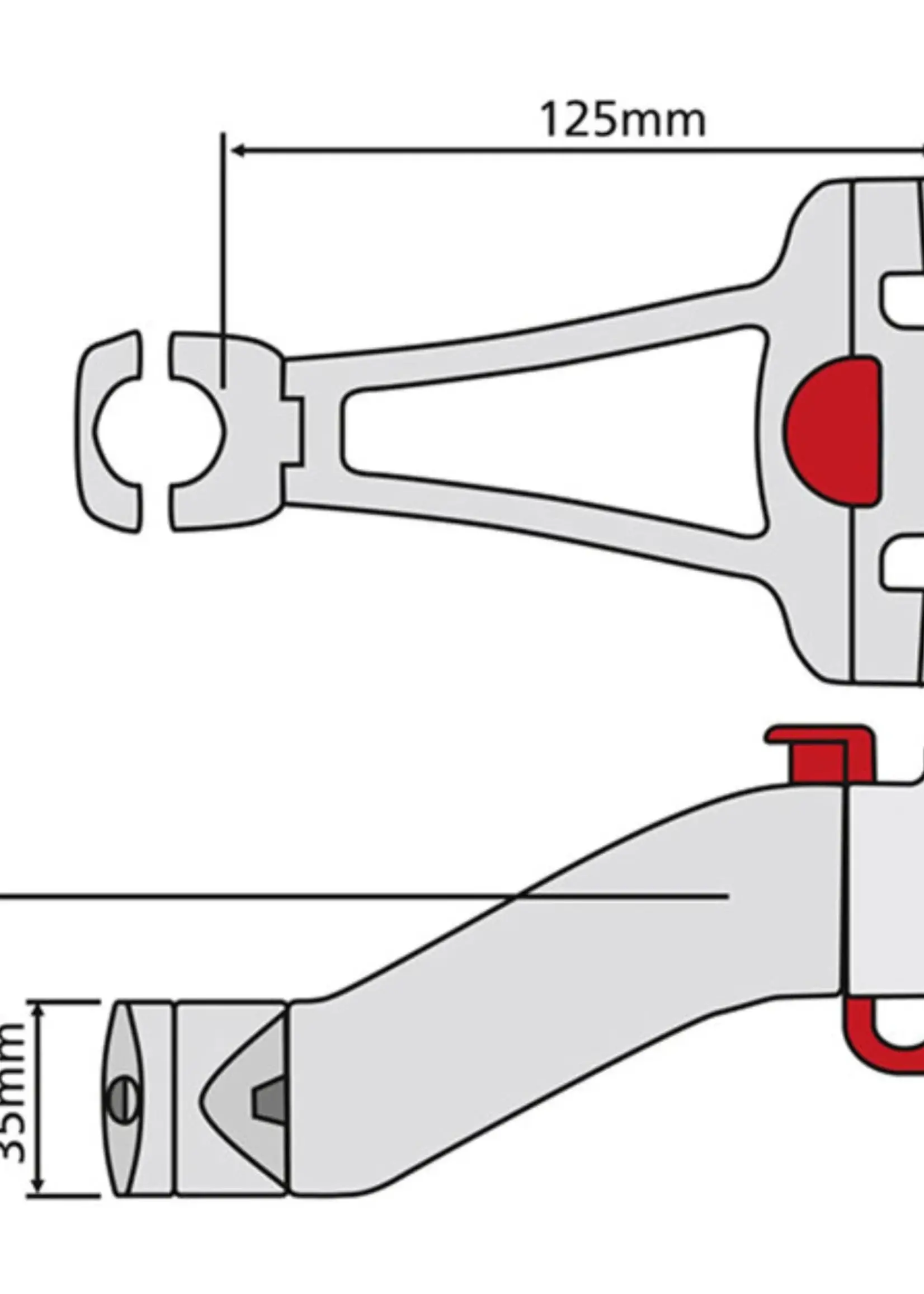Shad Klickfix® Stuurpenadapter