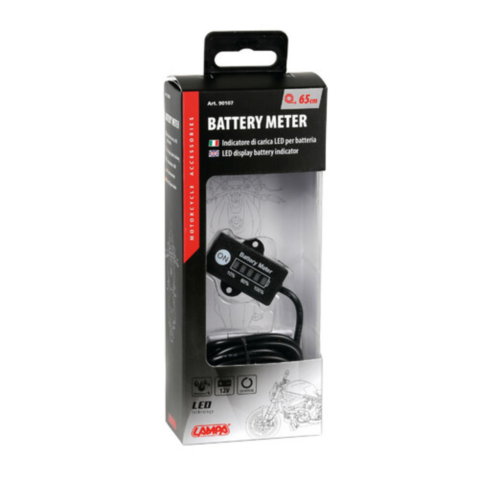 Lampa Led display battery indicator, 12V