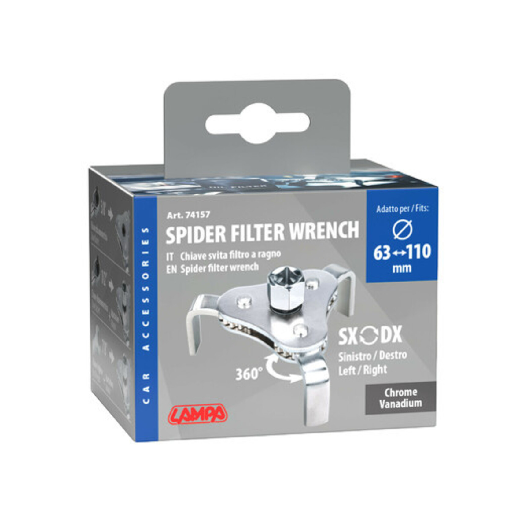 Lampa Spider filter wrench, self-adjusting - Ø 63-110 mm