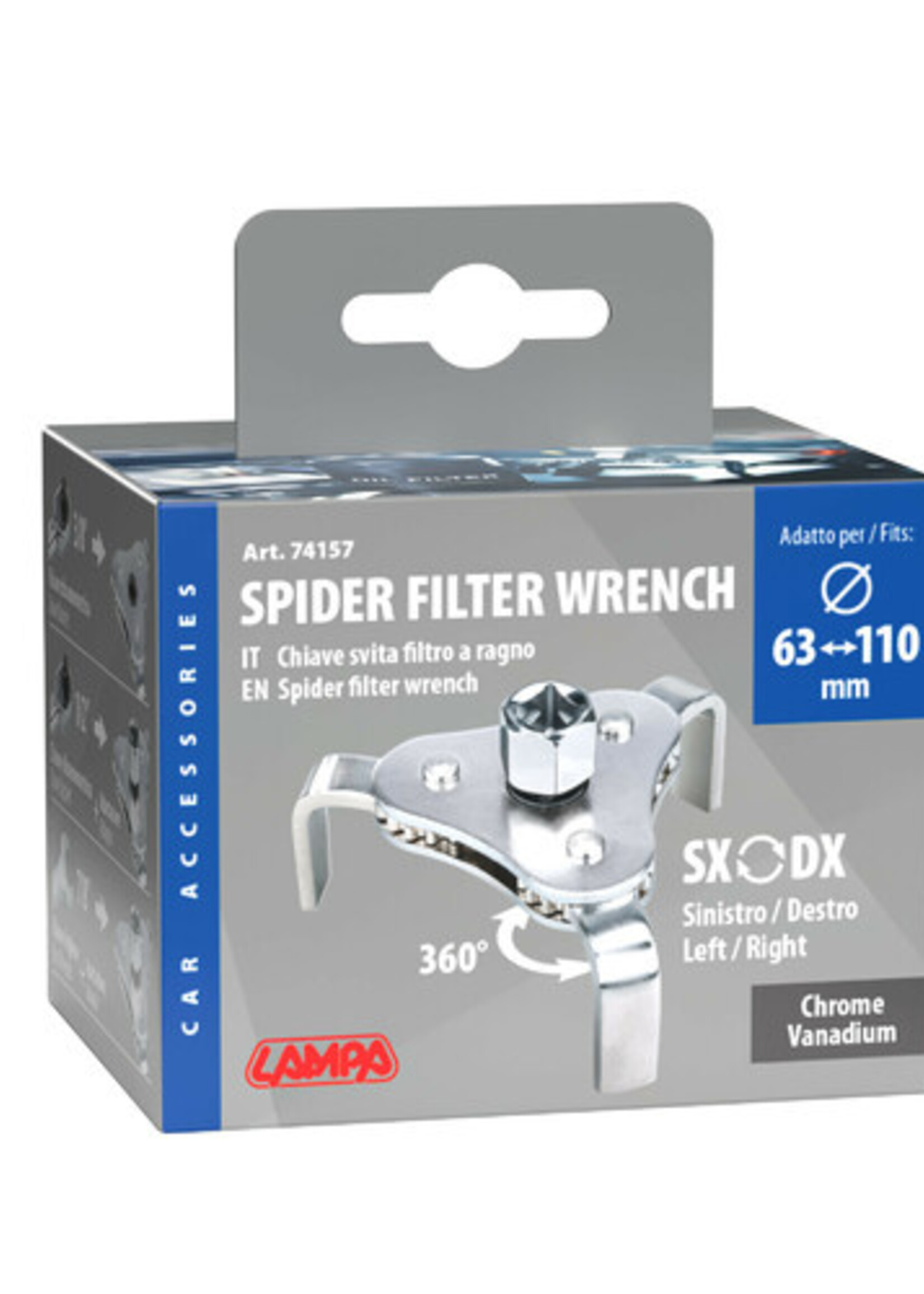 Lampa Spider filter wrench, self-adjusting - Ø 63-110 mm