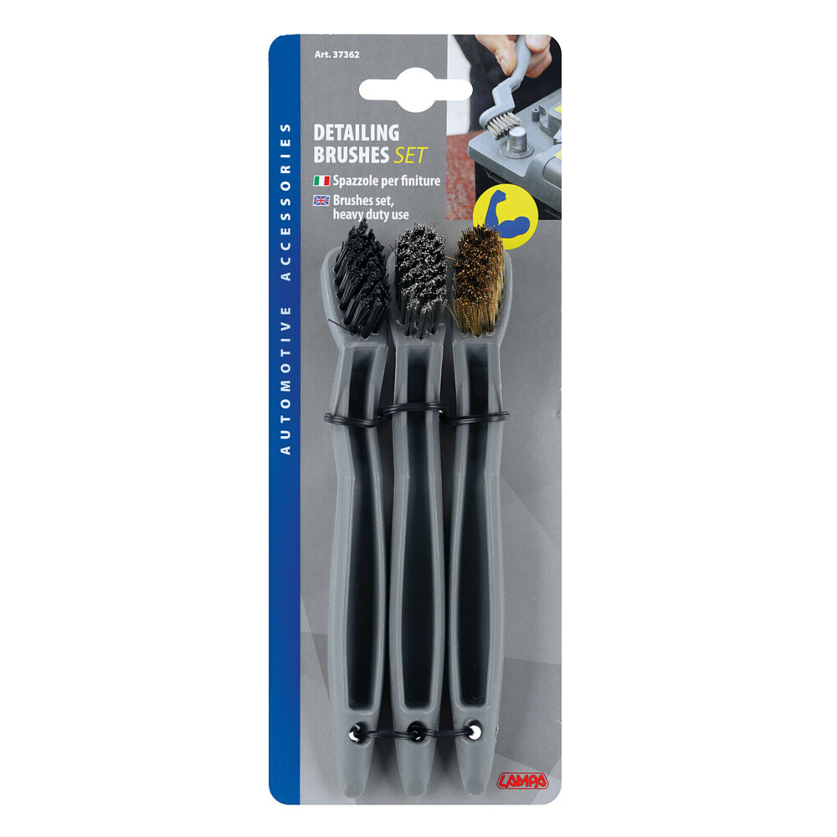Lampa Detailing Brushes set, heavy duty use
