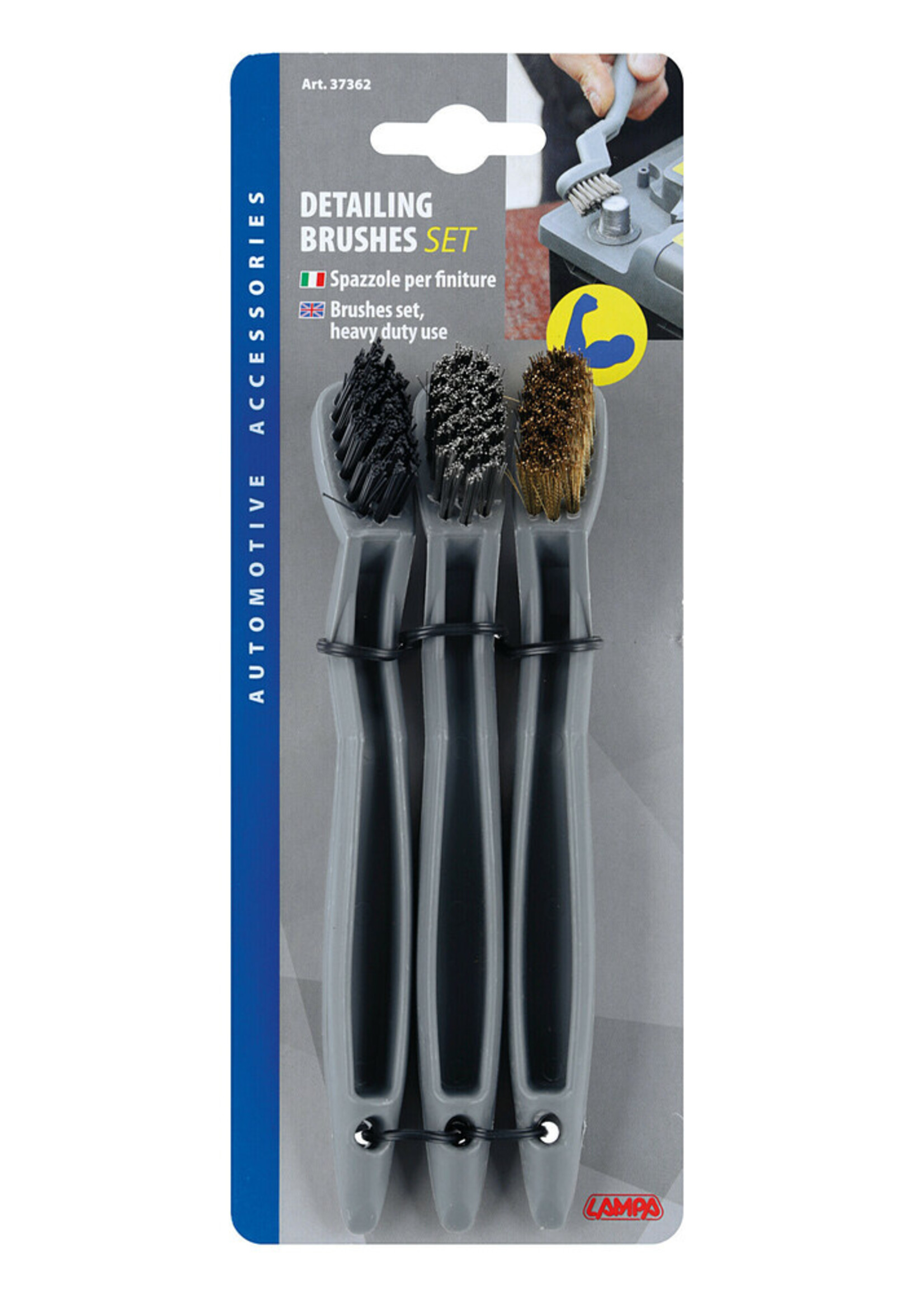 Lampa Detailing Brushes set, heavy duty use
