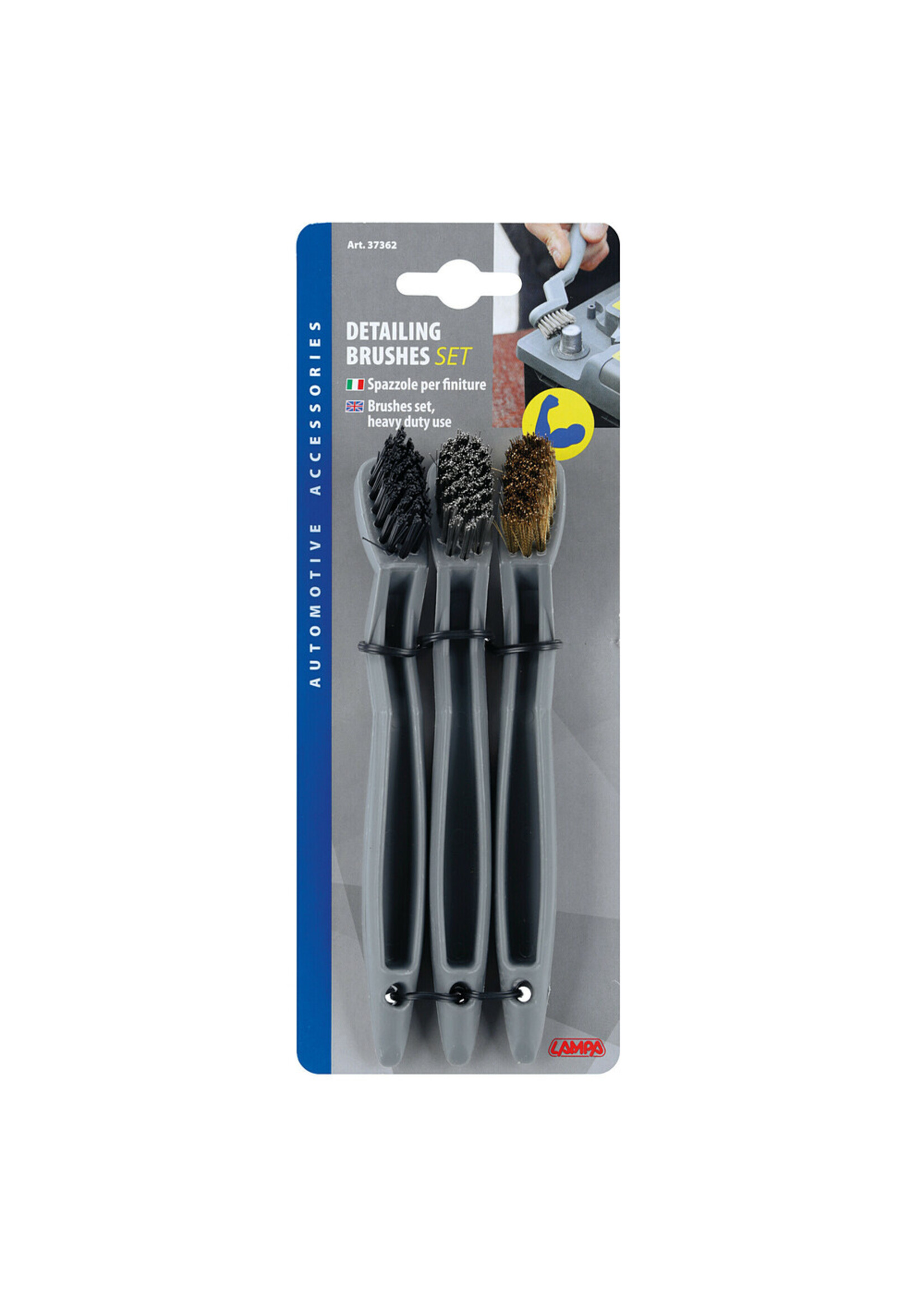 Lampa Set detailborstels voor intensief gebruik
