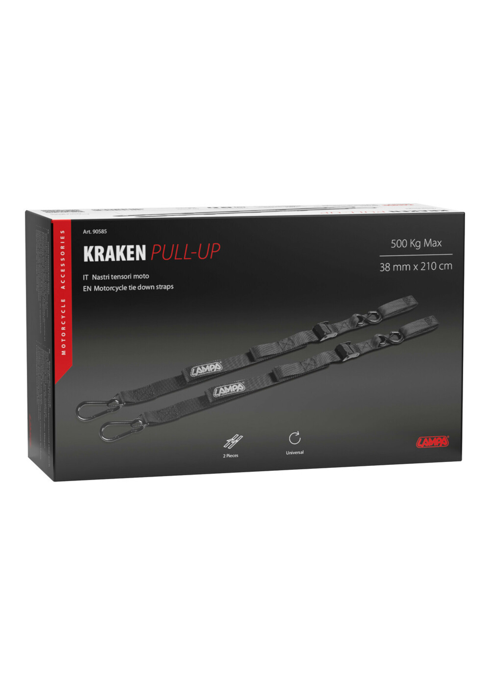 Lampa Kraken Pull-Up, pair of motorcycle tie down straps