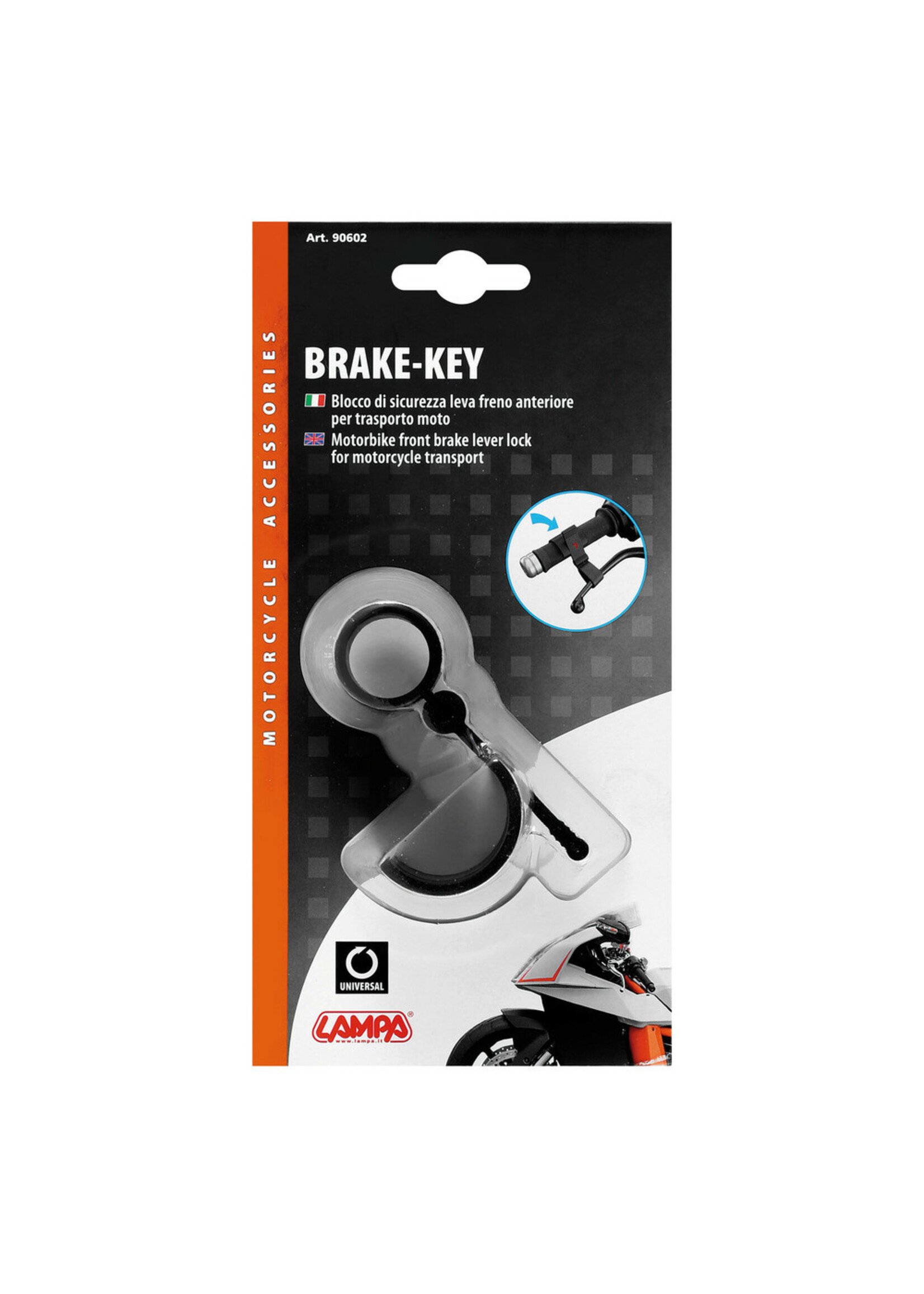 Lampa Brake-Key, motorbike front brake lever lock
