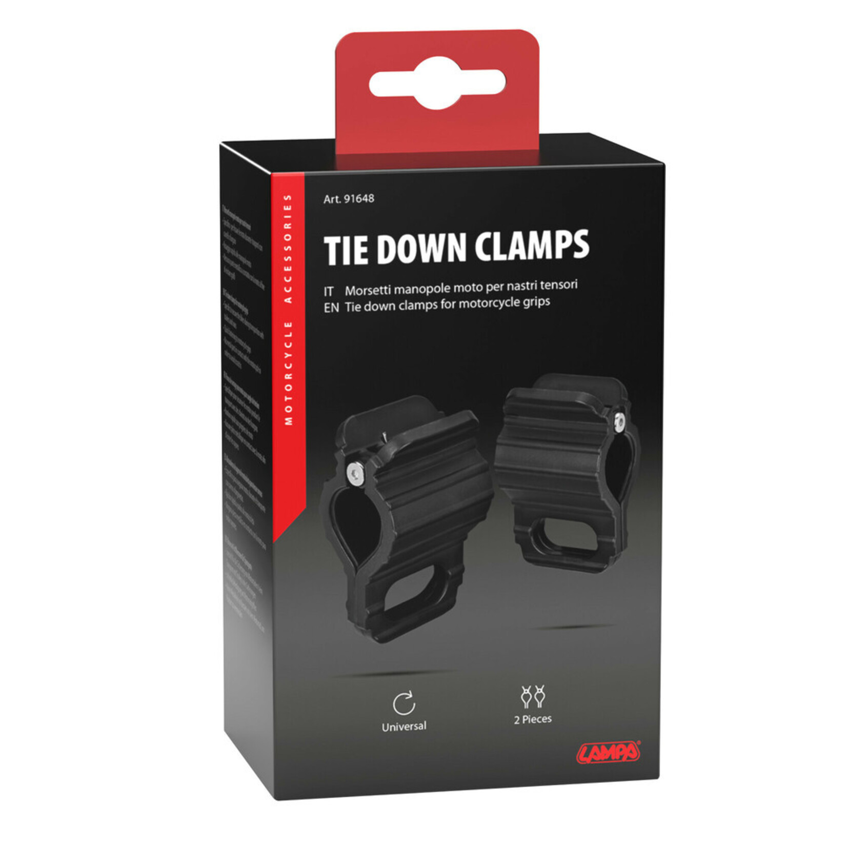 Lampa Spanbeugels voor motorfiets handgrepen, set van 2 stuks