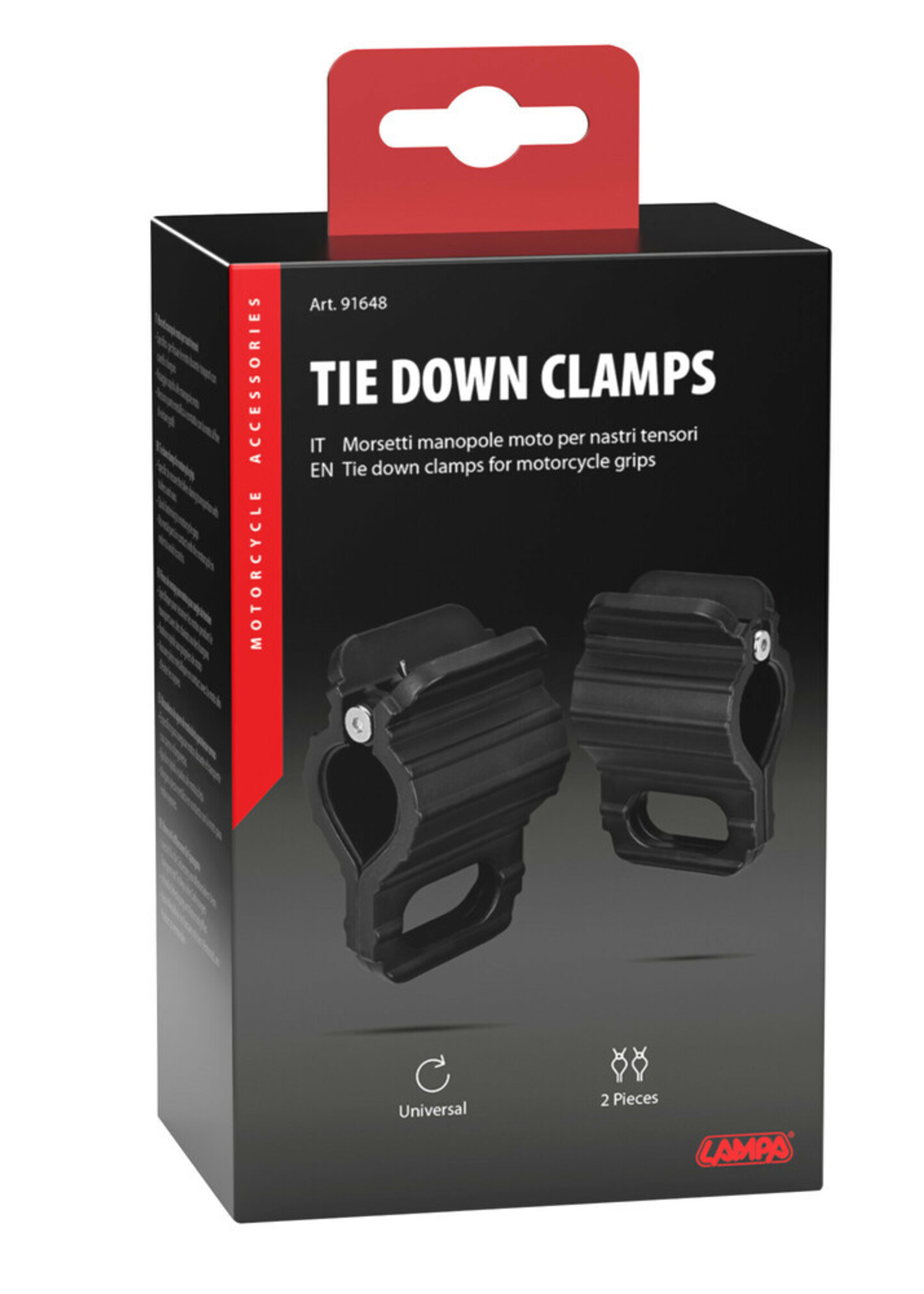 Lampa Spanbeugels voor motorfiets handgrepen, set van 2 stuks