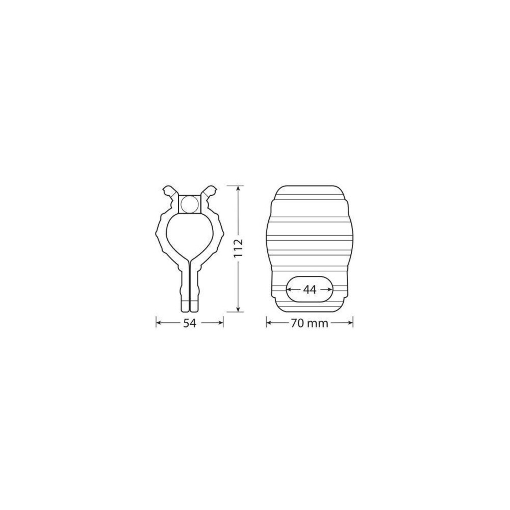 Lampa Spanbeugels voor motorfiets handgrepen, set van 2 stuks