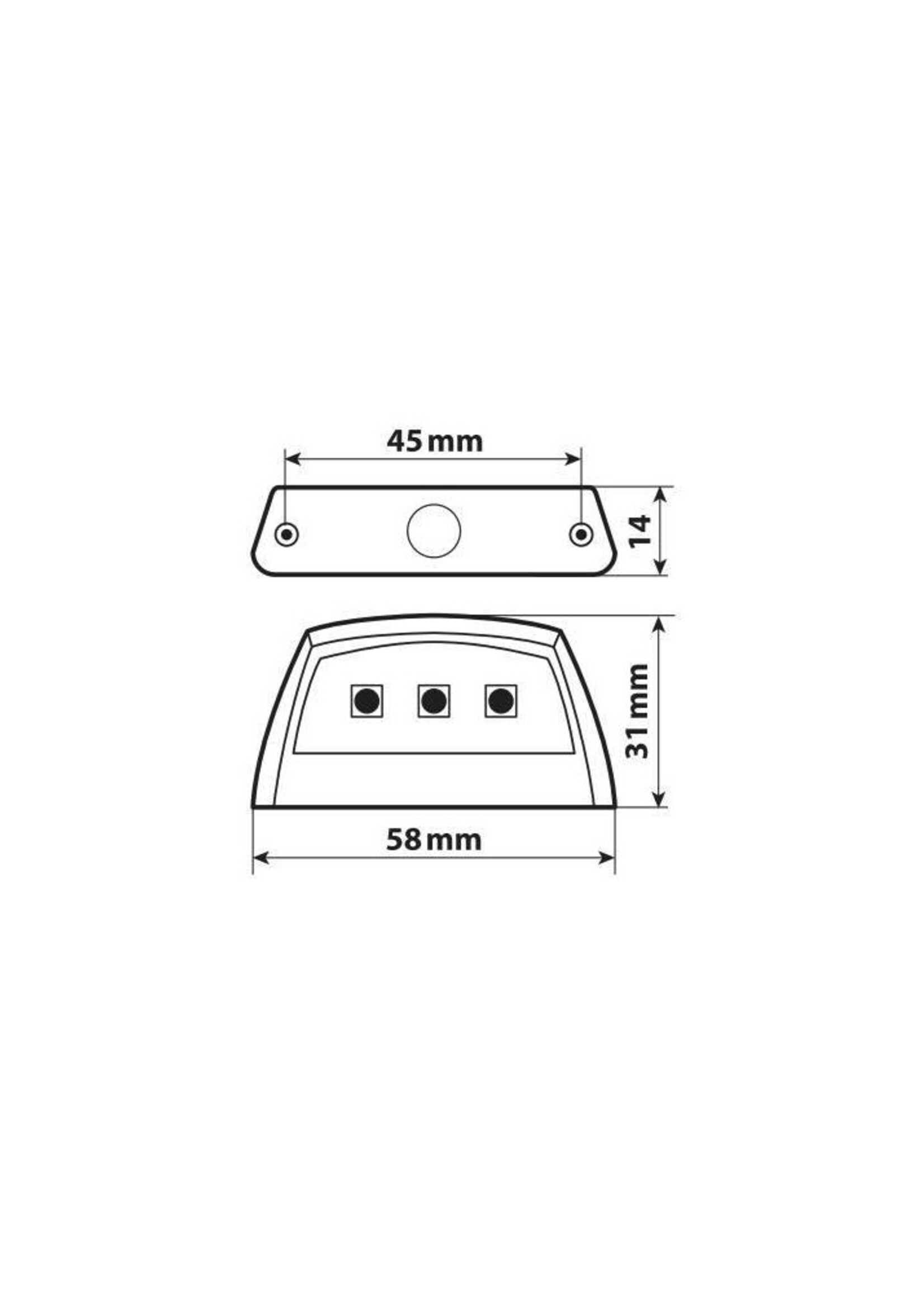 Lampa E-ion, 3 Smd Led kentekenplaatverlichting, 12V