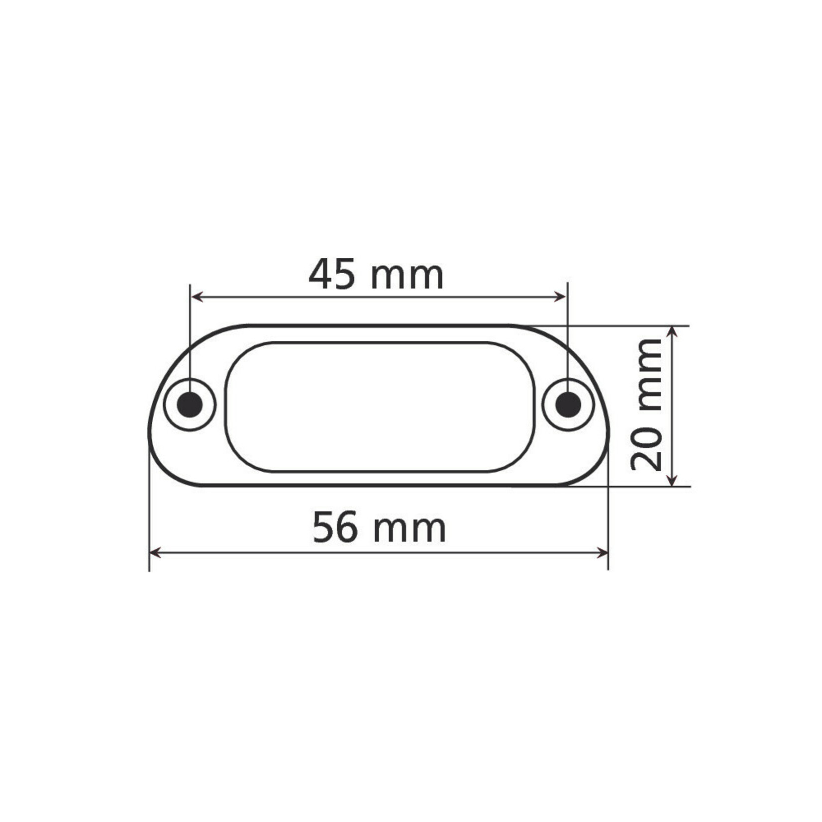 Lampa E-ion, 3 Smd Led licence plate lamp, 12V