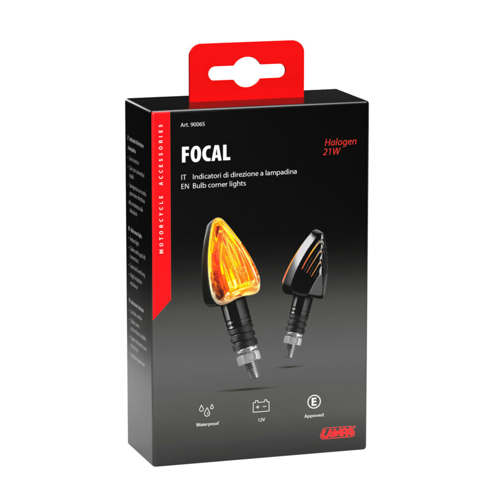 Lampa Focal, corner lights - 21W - Chrome