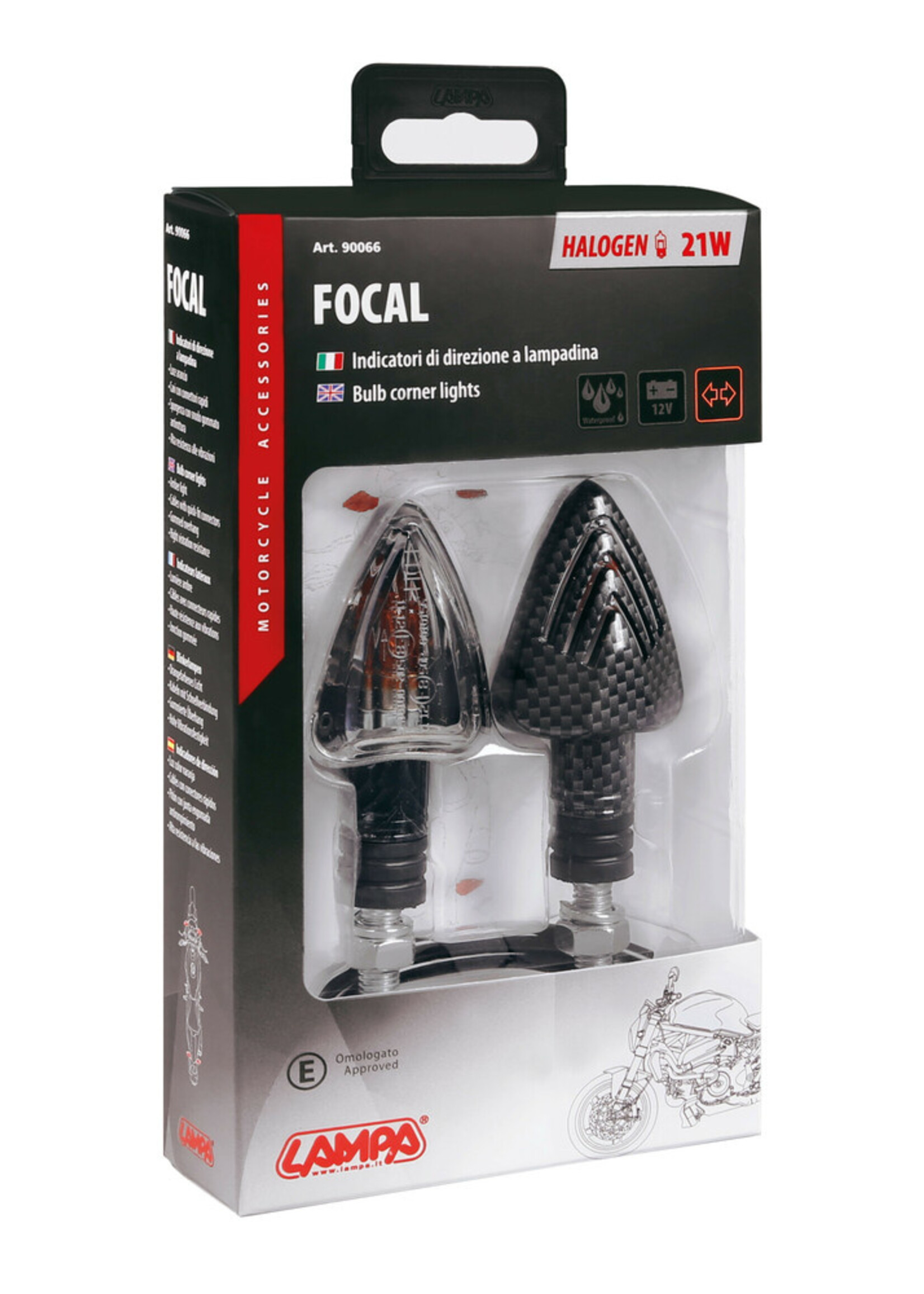 Lampa Focal hoeklampen - 21w - Chrome