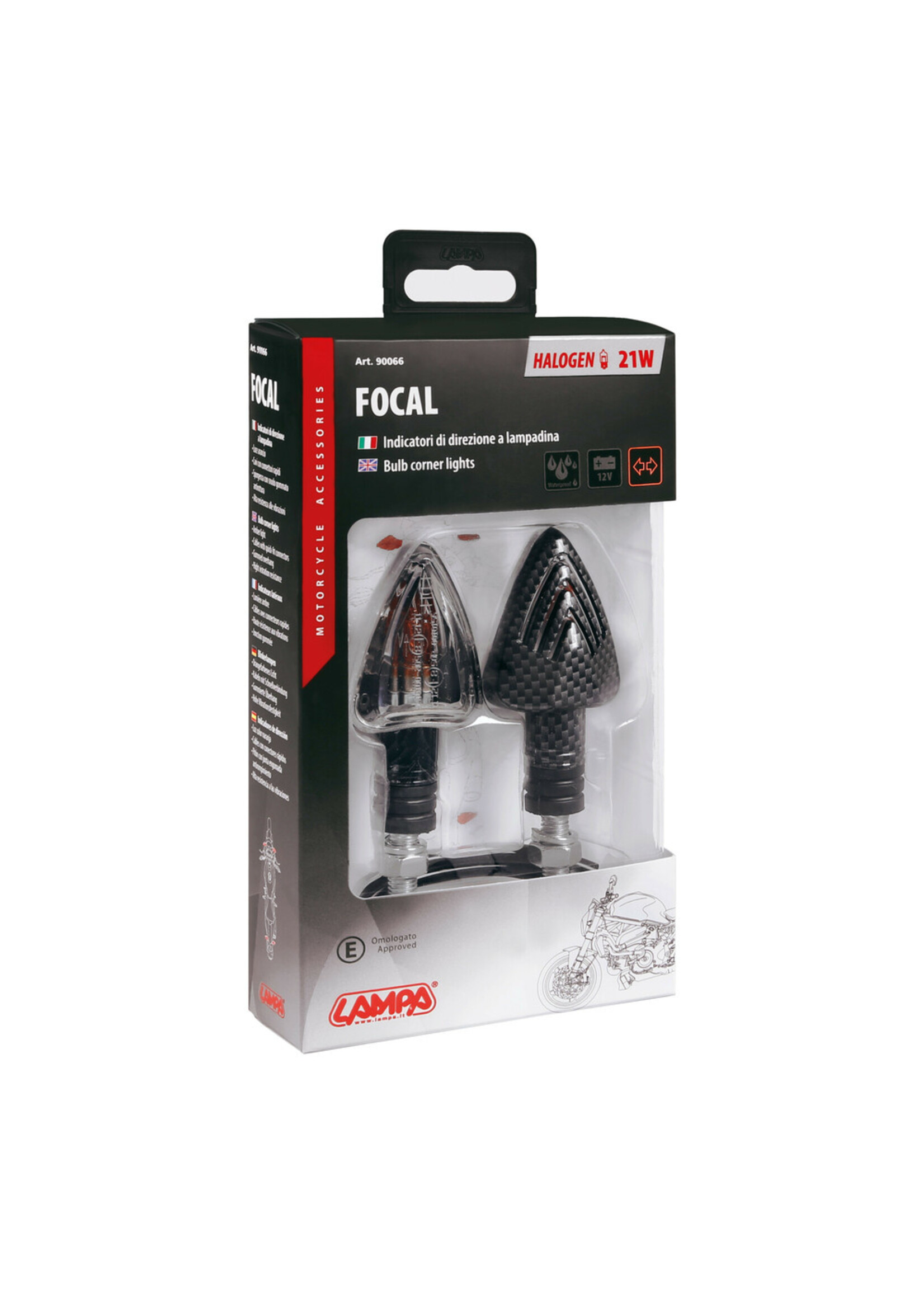 Lampa Focal hoeklampen - 21w - Chrome