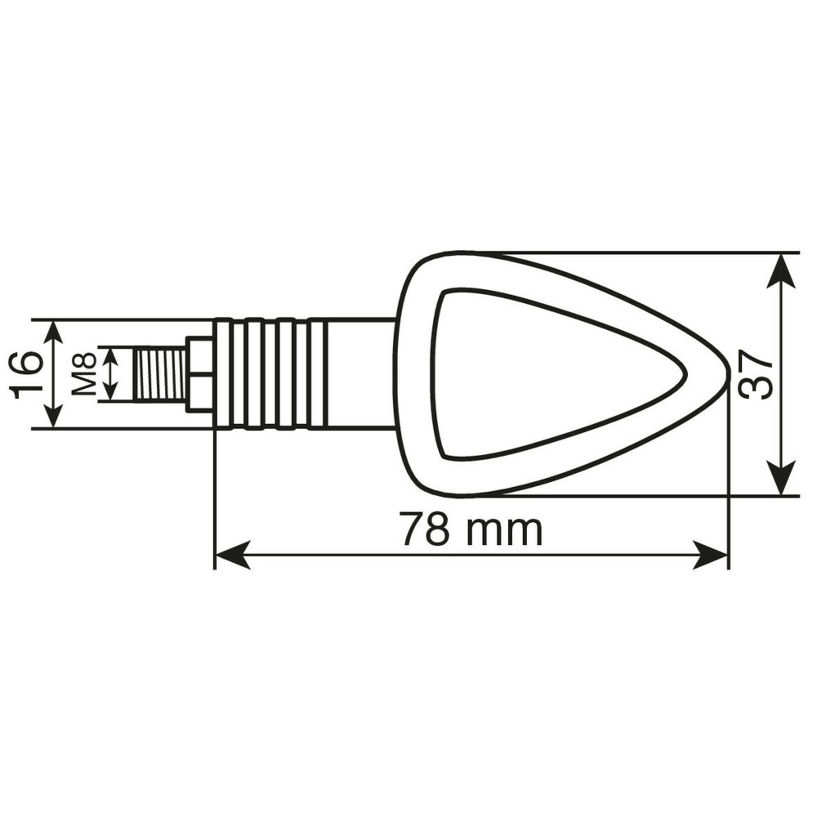 Lampa Focal, corner lights - 21W - Chrome