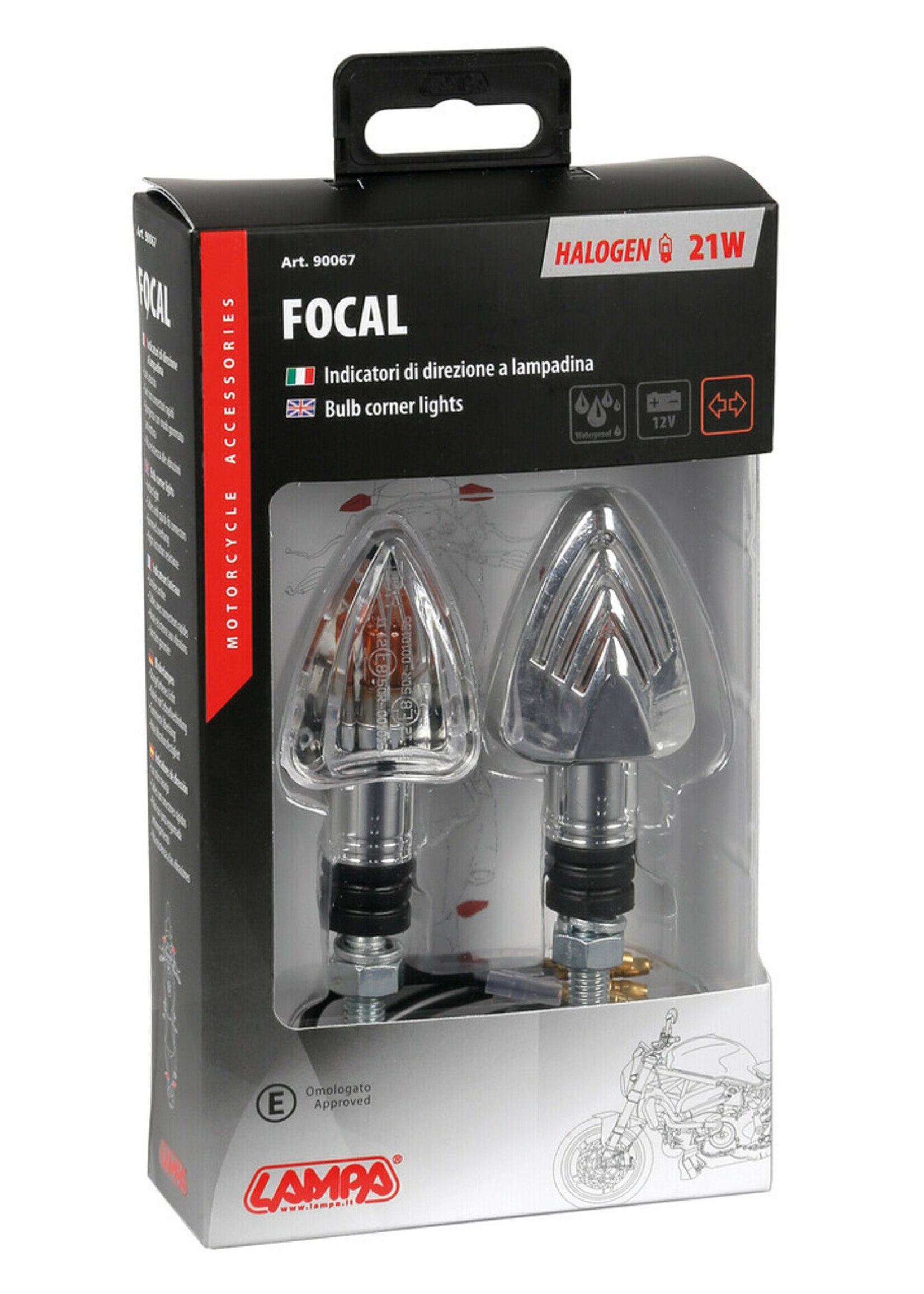 Lampa Focal hoeklampen - 21w - Chrome