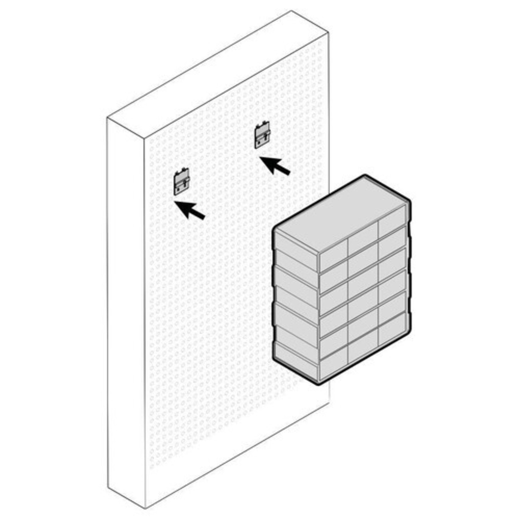 Lampa Pair of metal hooks for dispenser