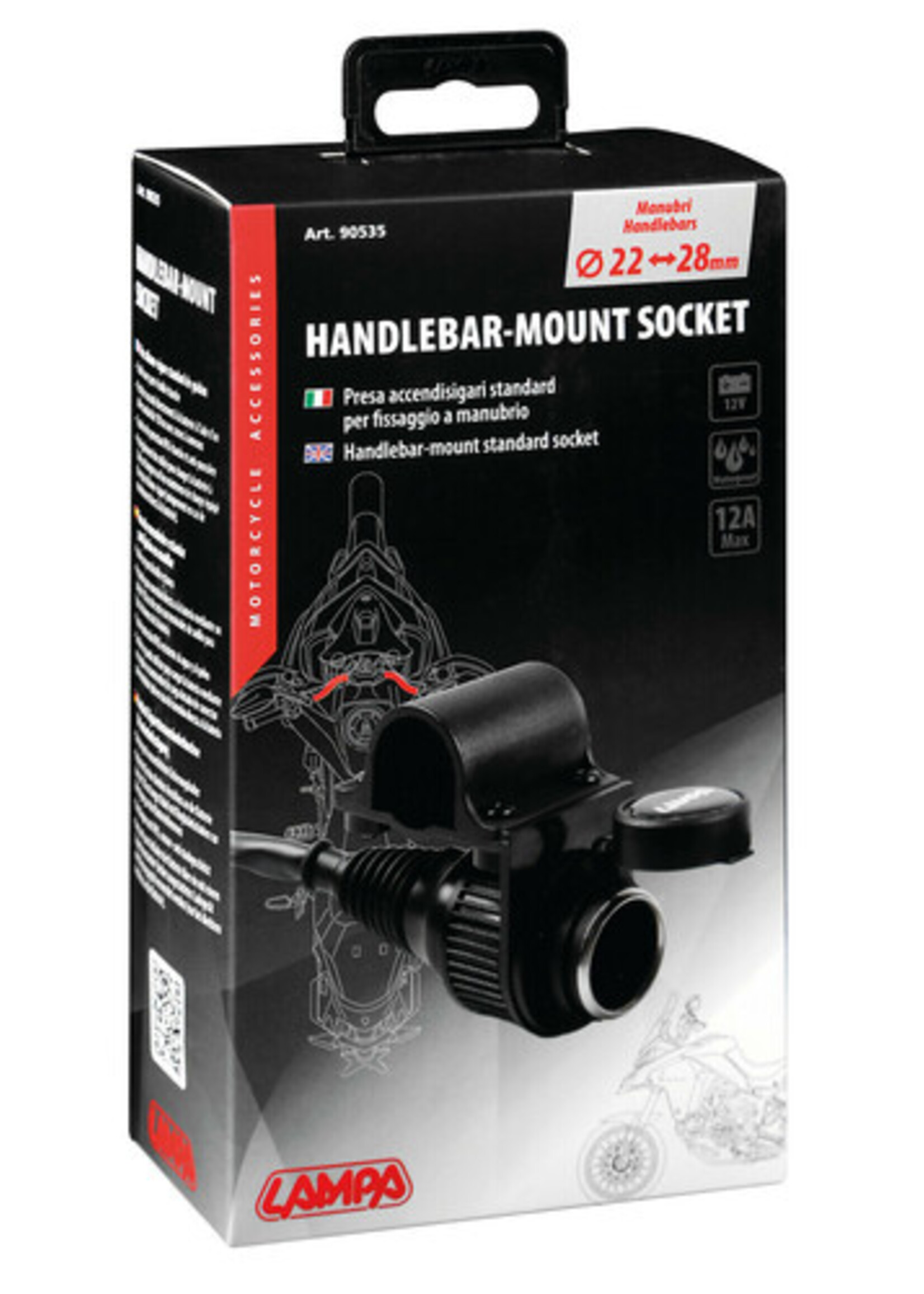 Lampa Stuurmontage standaard stopcontact - 12V - 12A max