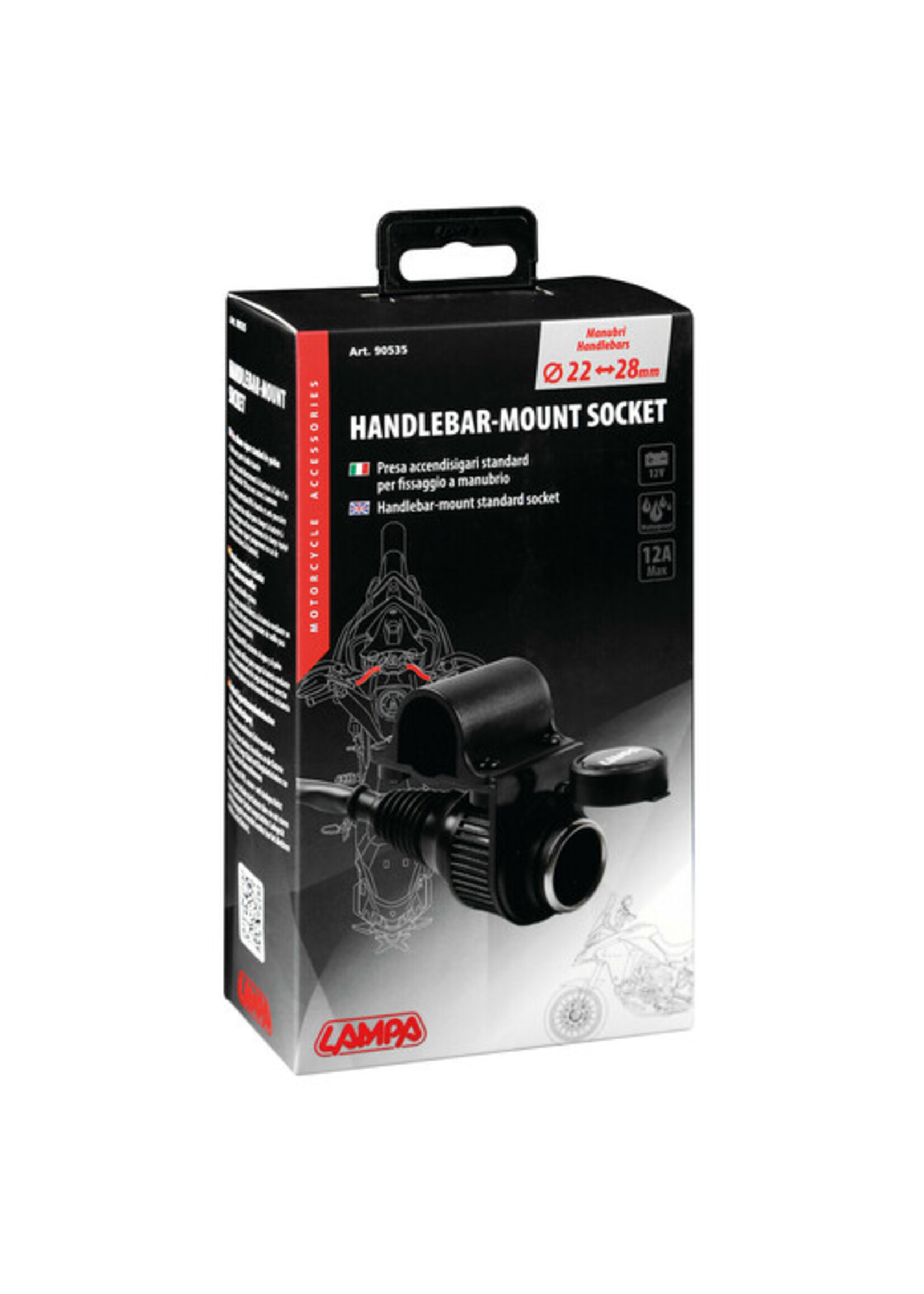 Lampa Stuurmontage standaard stopcontact - 12V - 12A max