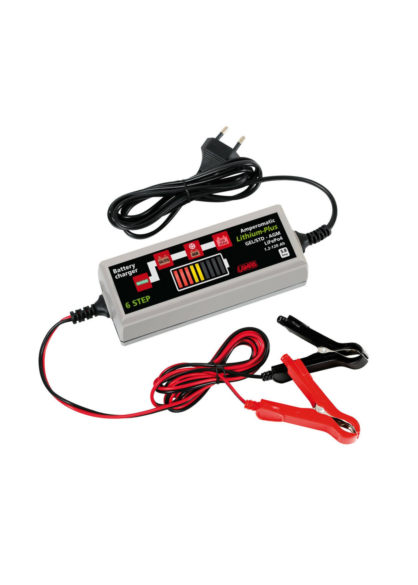 Lampa Amperomatic Lithium-Plus, intelligent battery charger, 12V - 3,8A