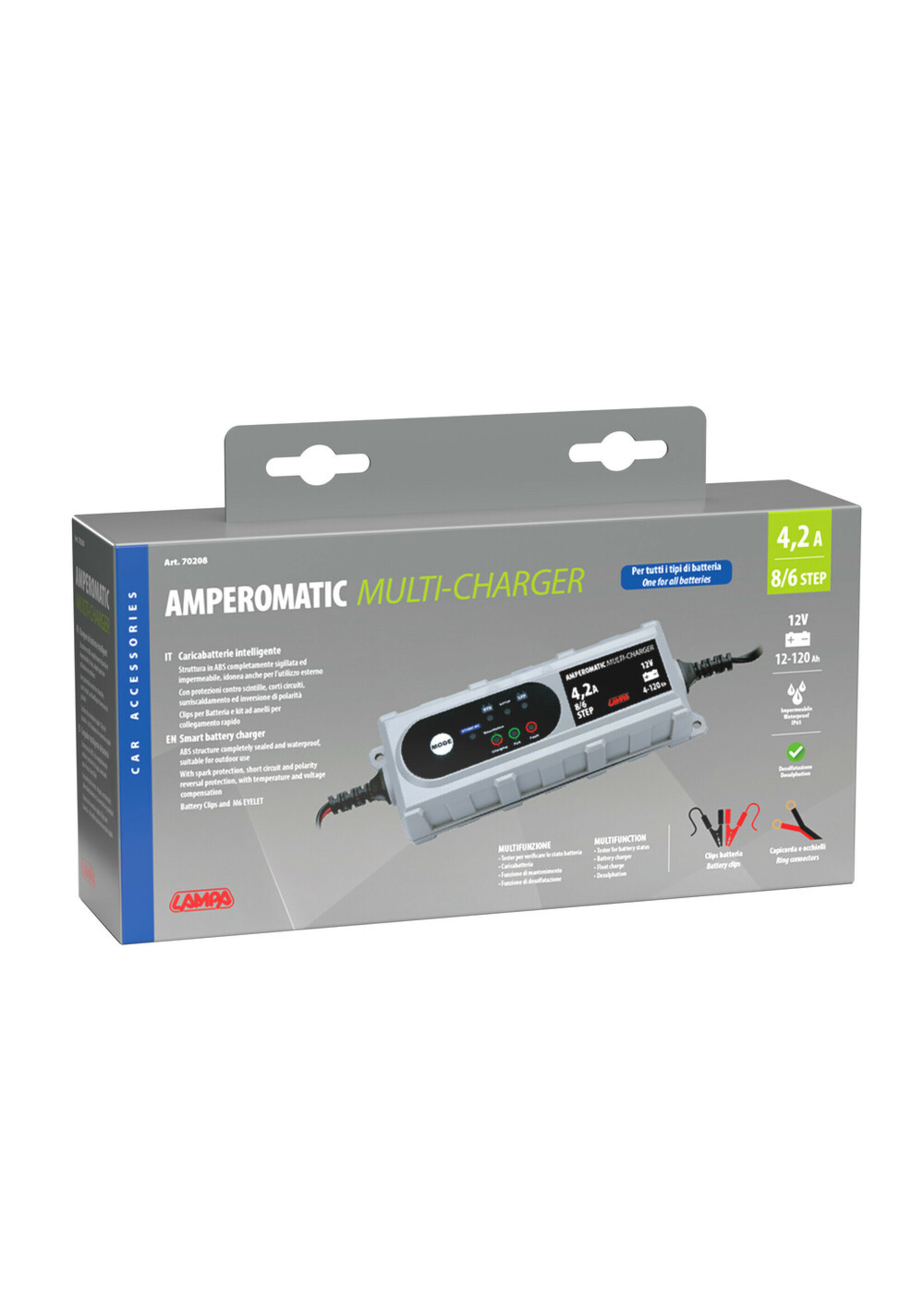 Lampa Amperomatic Multi-Charger, smart battery charger, 12V - 4,2A
