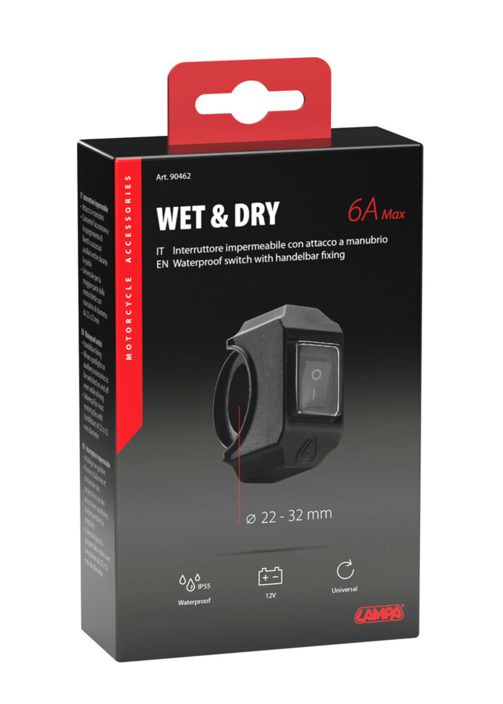 Lampa Waterproof switch - 12V - 6A max