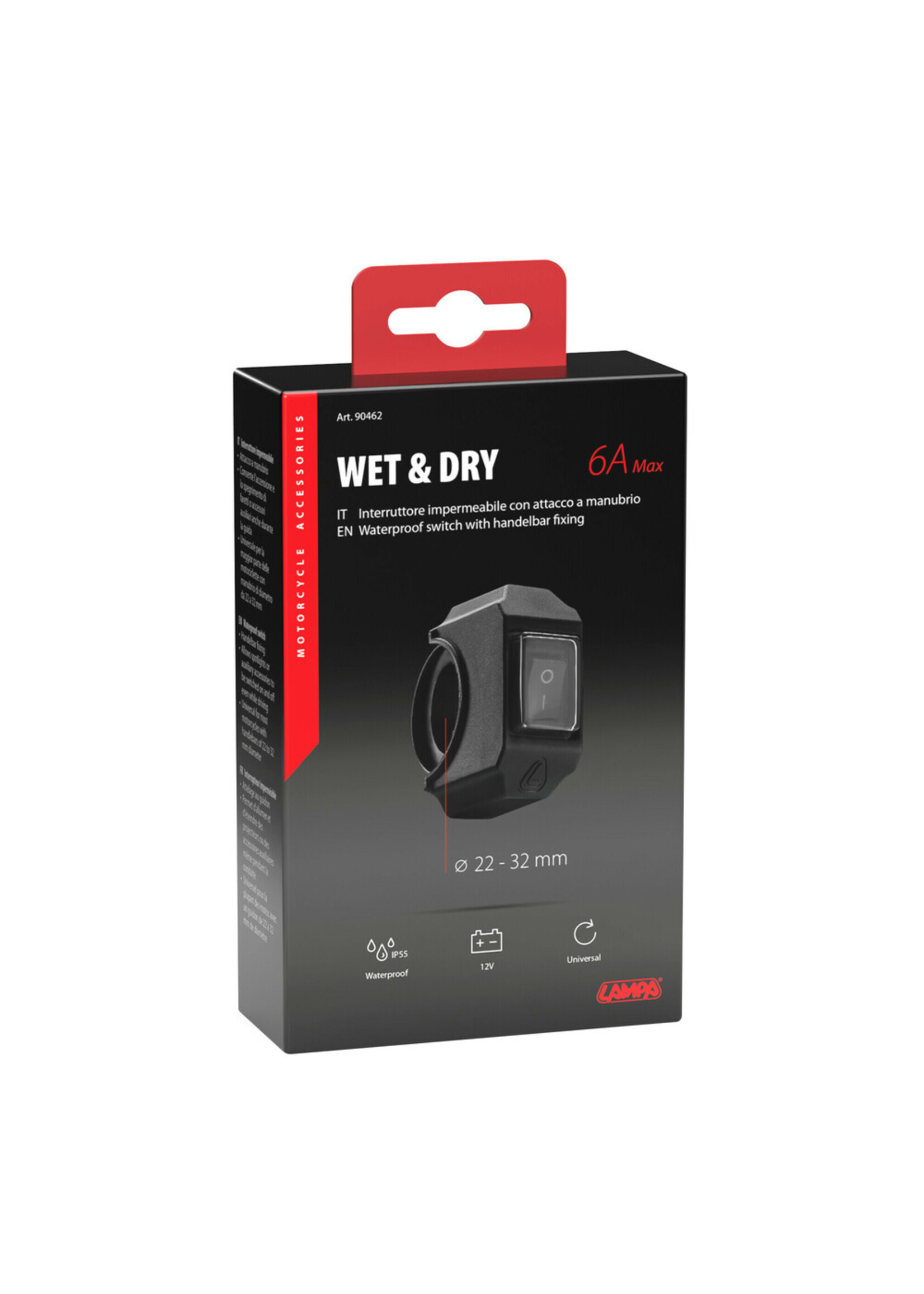 Lampa Waterproof switch - 12V - 6A max