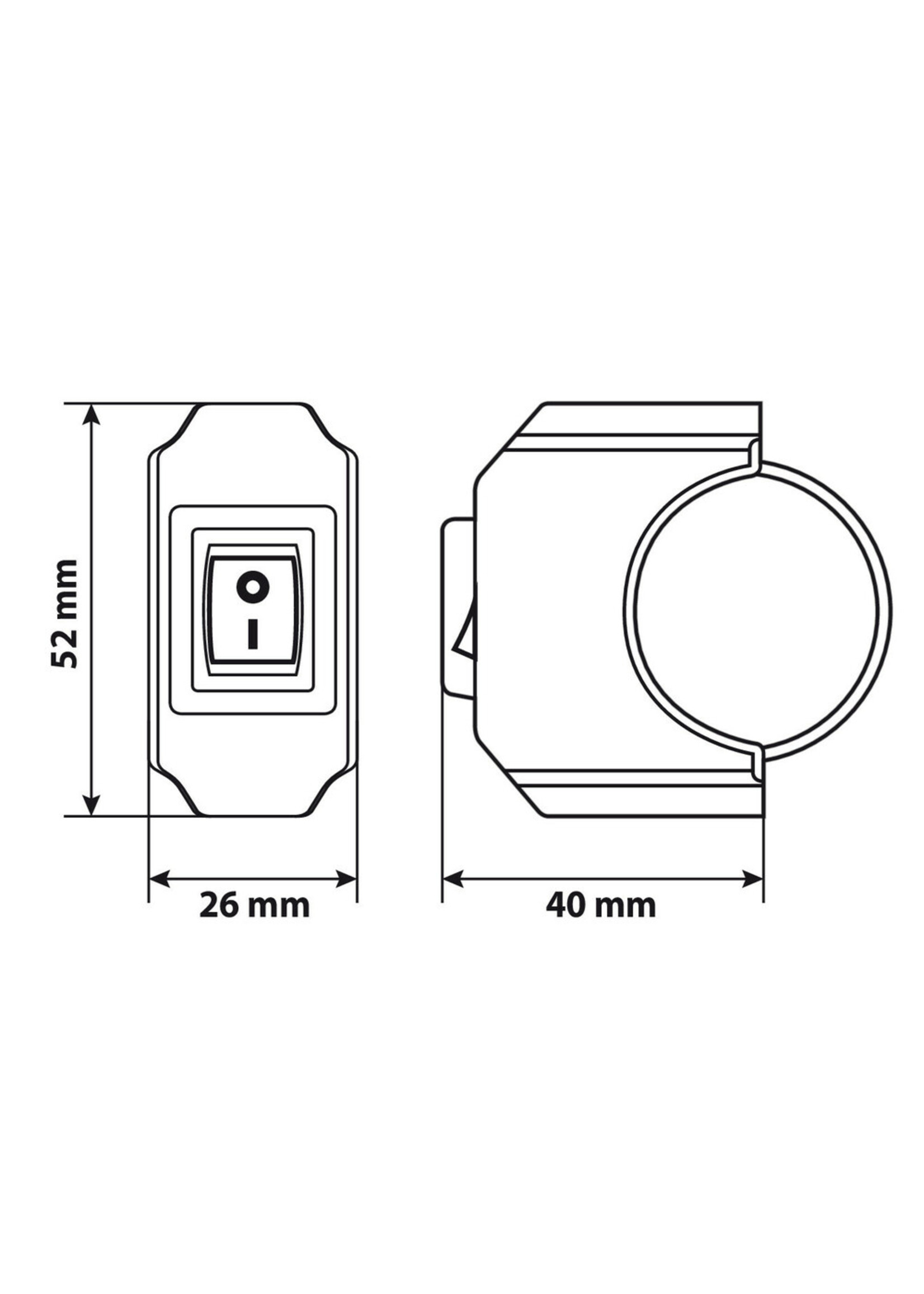 Lampa Waterproof switch - 12V - 6A max