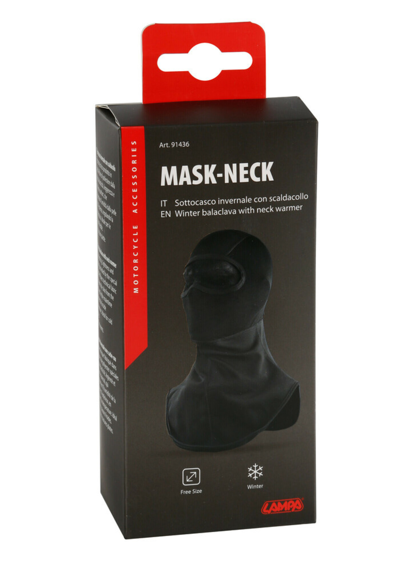 Lampa Mask-Neck, technical fabric balaclava with neck warmer