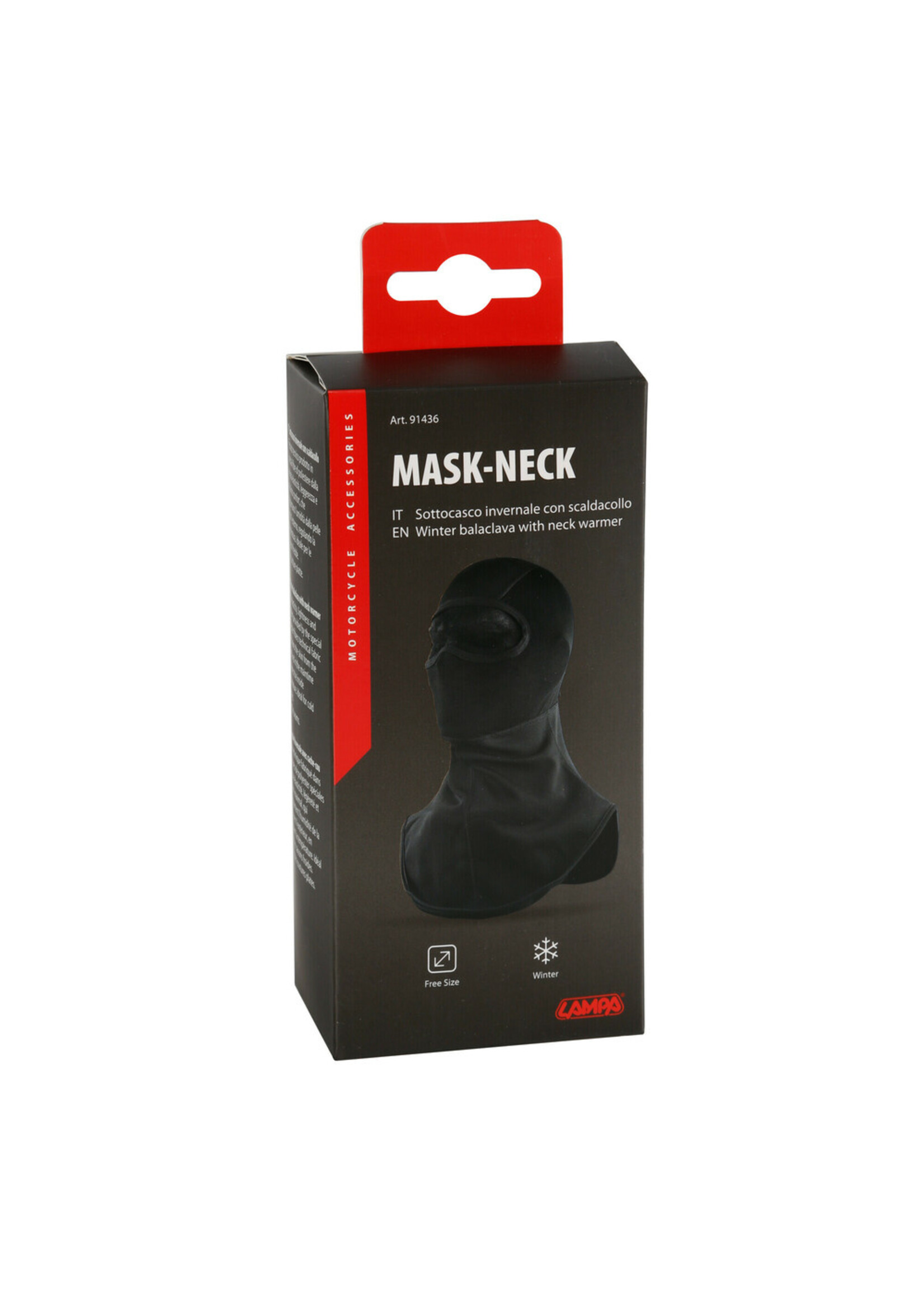 Lampa Mask-Neck, technical fabric balaclava with neck warmer