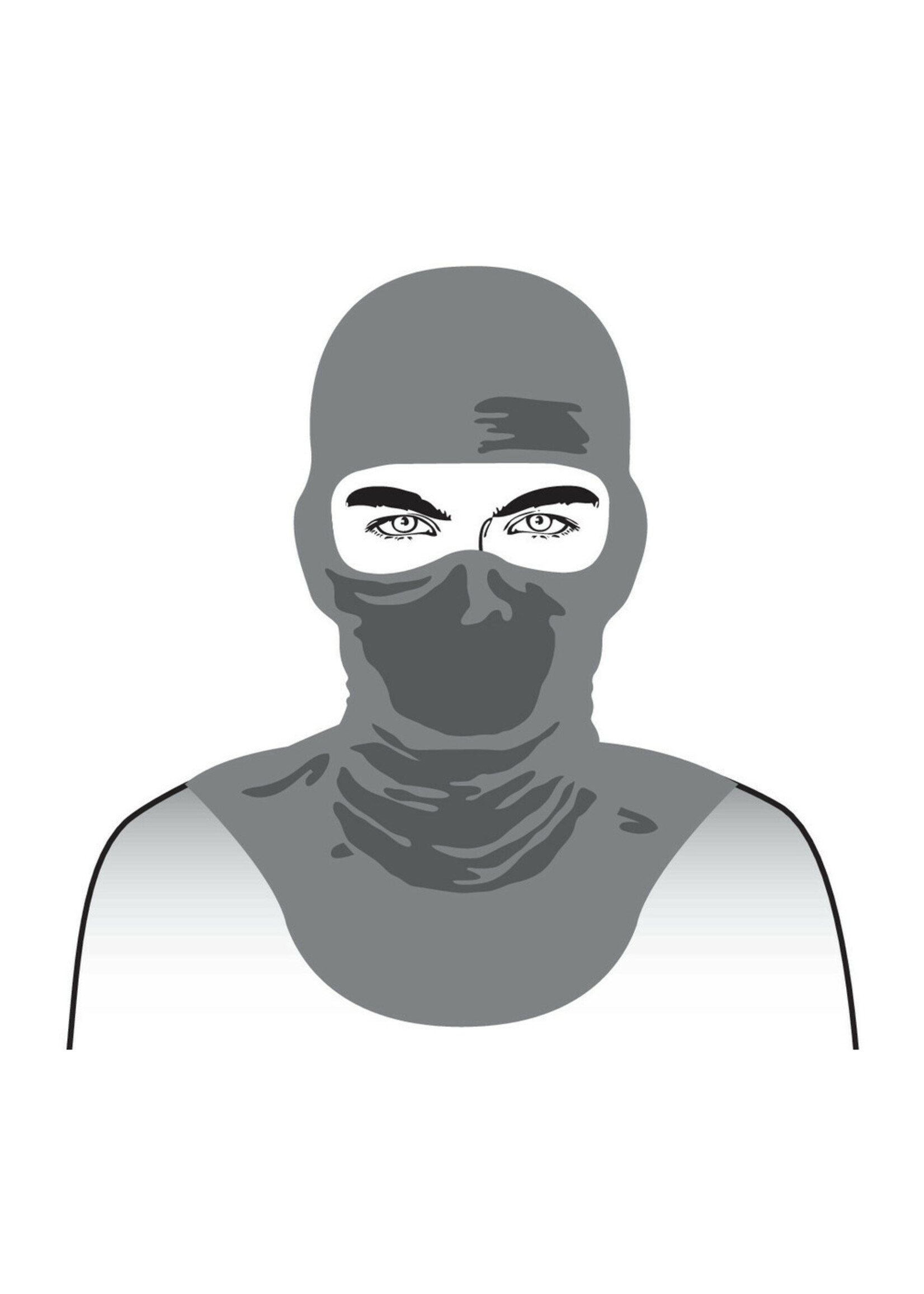 Lampa Mask-Neck, bivakmuts van technische stof met nekwarmer