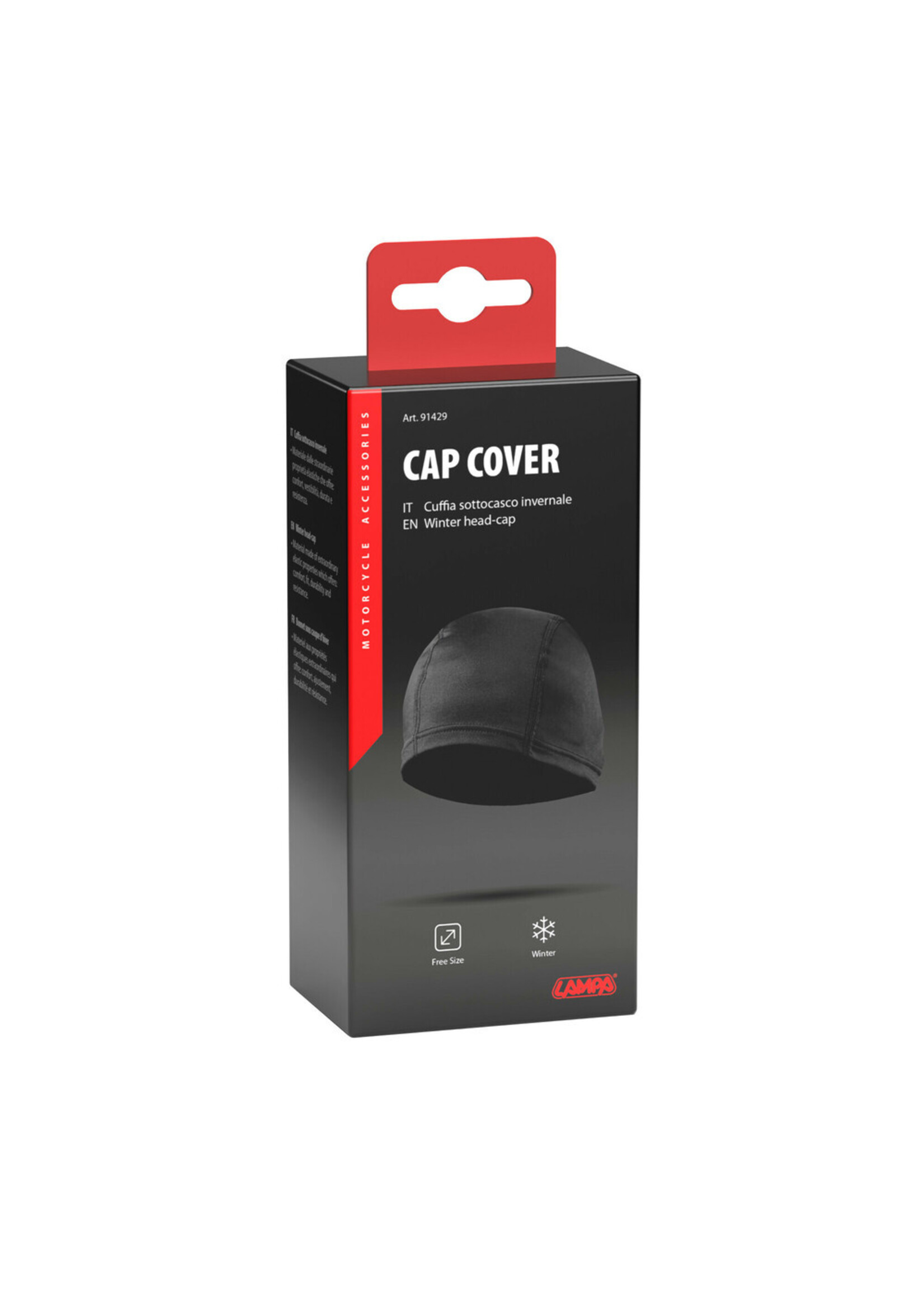 Lampa Cap Cover Comfort-Tech, polyester helmcap voor gebruik onder een helm