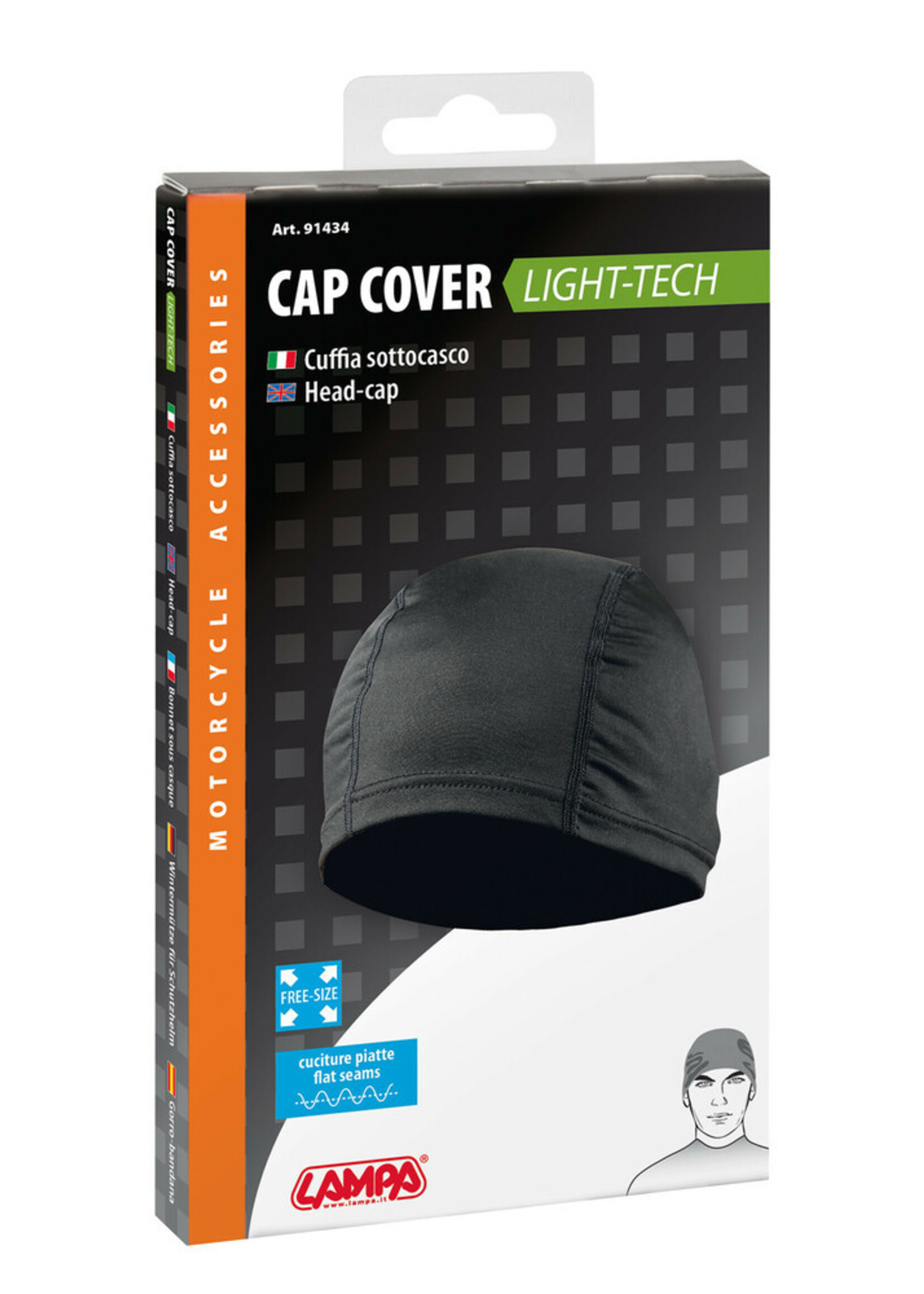 Lampa Cap Cover Light-Tech, nylon head-cap for helmet use