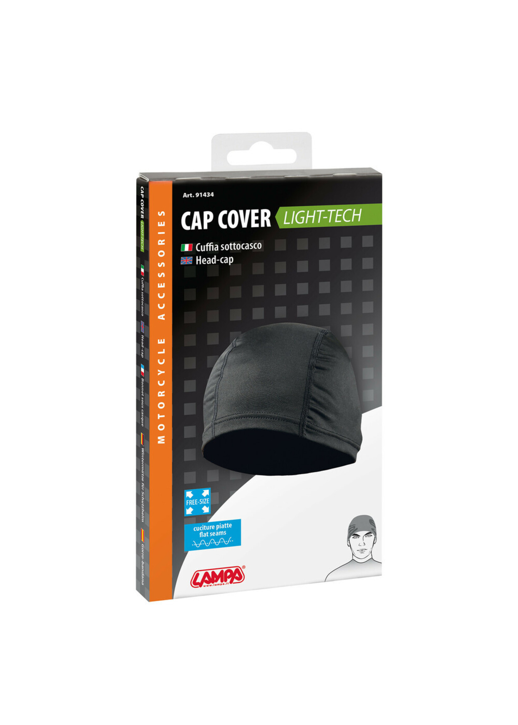Lampa Cap Cover Light-Tech, nylon head-cap for helmet use