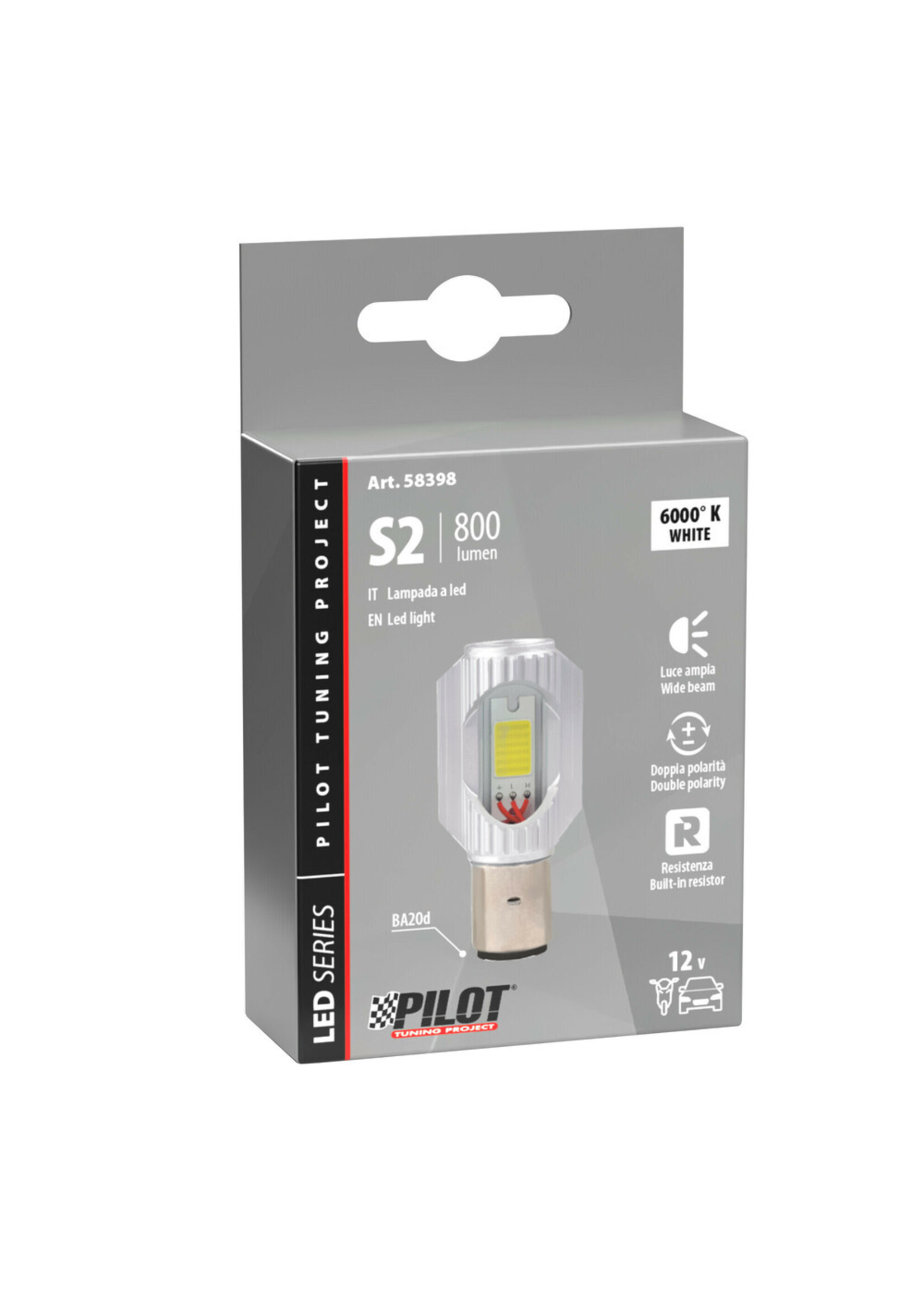 Lampa 9/32V Mega-Led 2 - 2 SMD x 12 chip - (S2) - BA20d