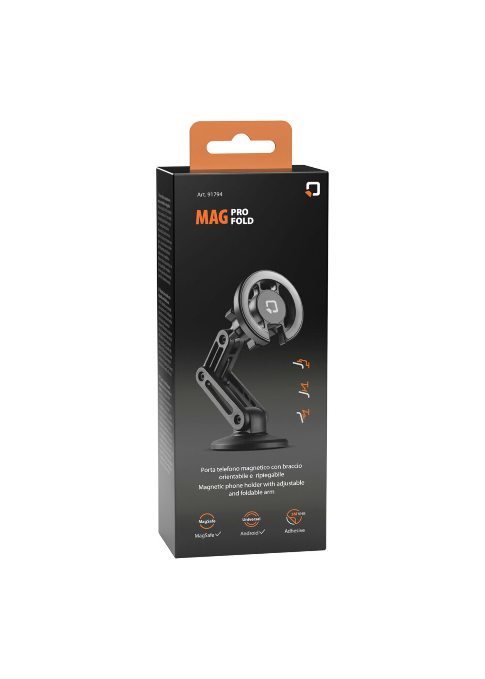 Optiline Mag Pro Fold, magnetic phone holder with adjustable and foldable arm